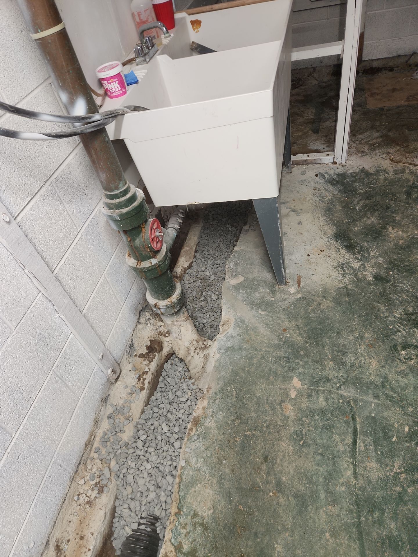 Interior French Drain & Mold Remediation Project in Manville, New Jersey by Pure Service Pro, LLC 