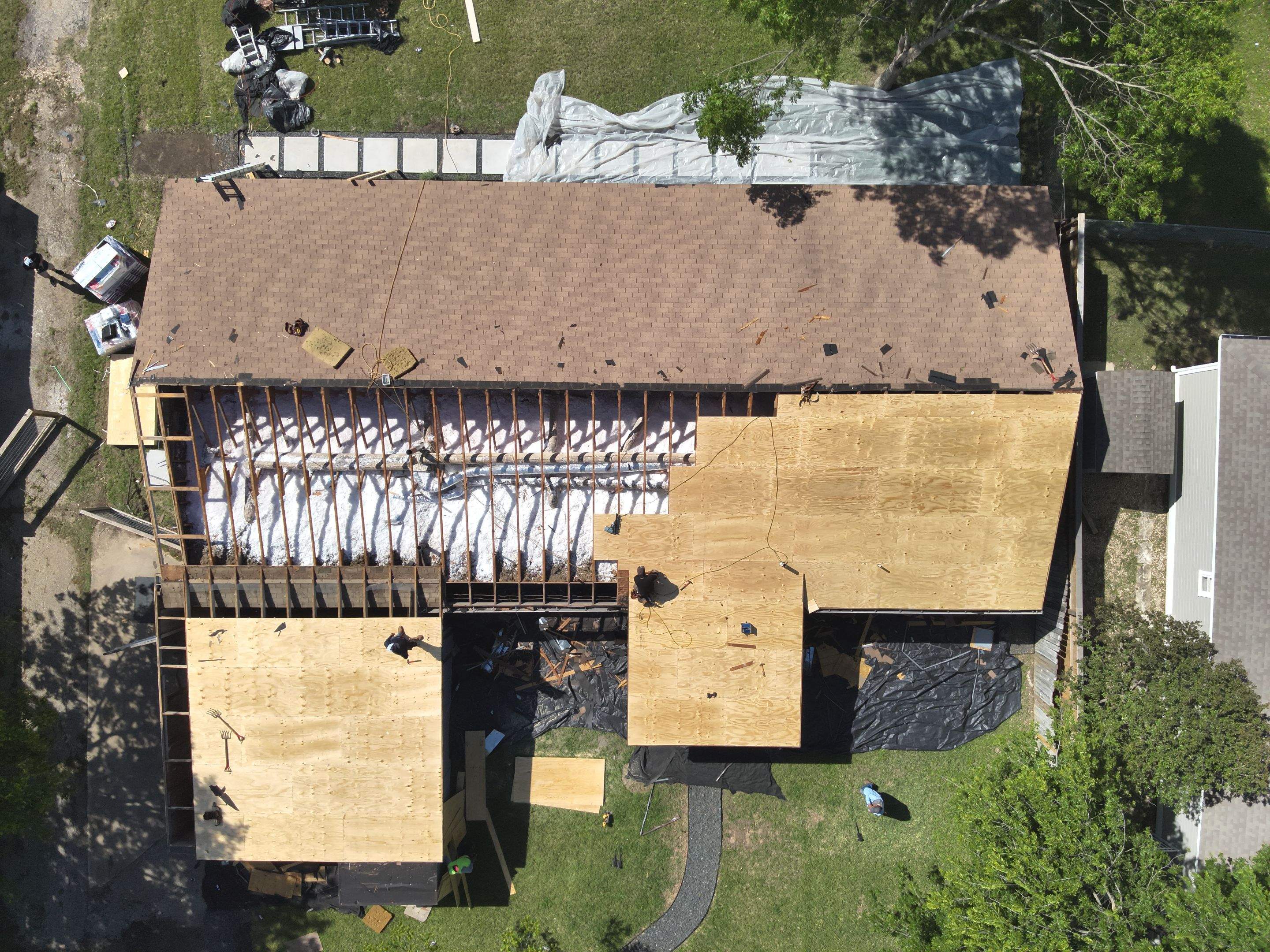 Residential Roof Replacement using GAF - HDZ - Charcoal by Action Exteriors Austin