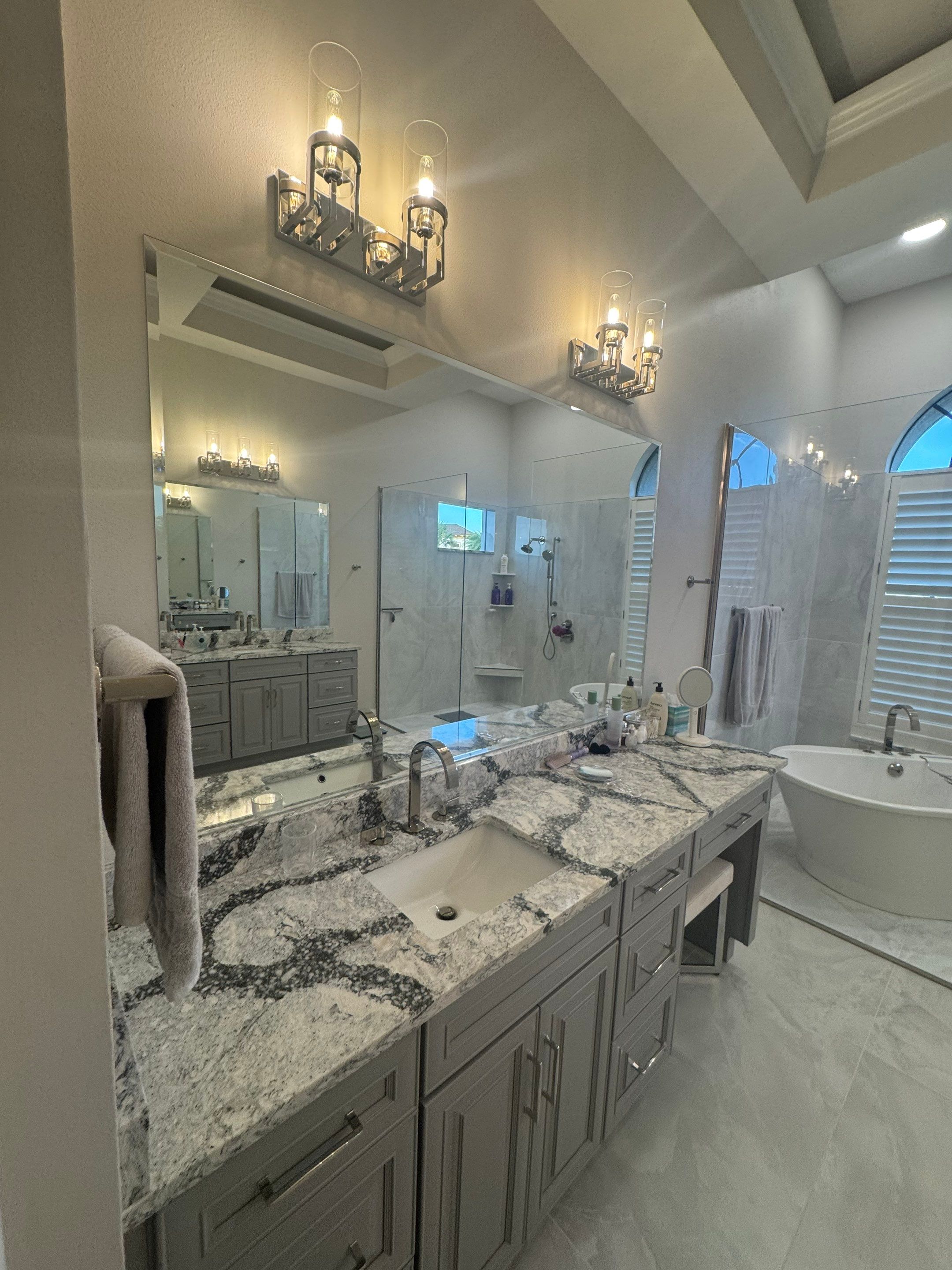 Full Luxury Master Bath Renovation by Acies Renovations