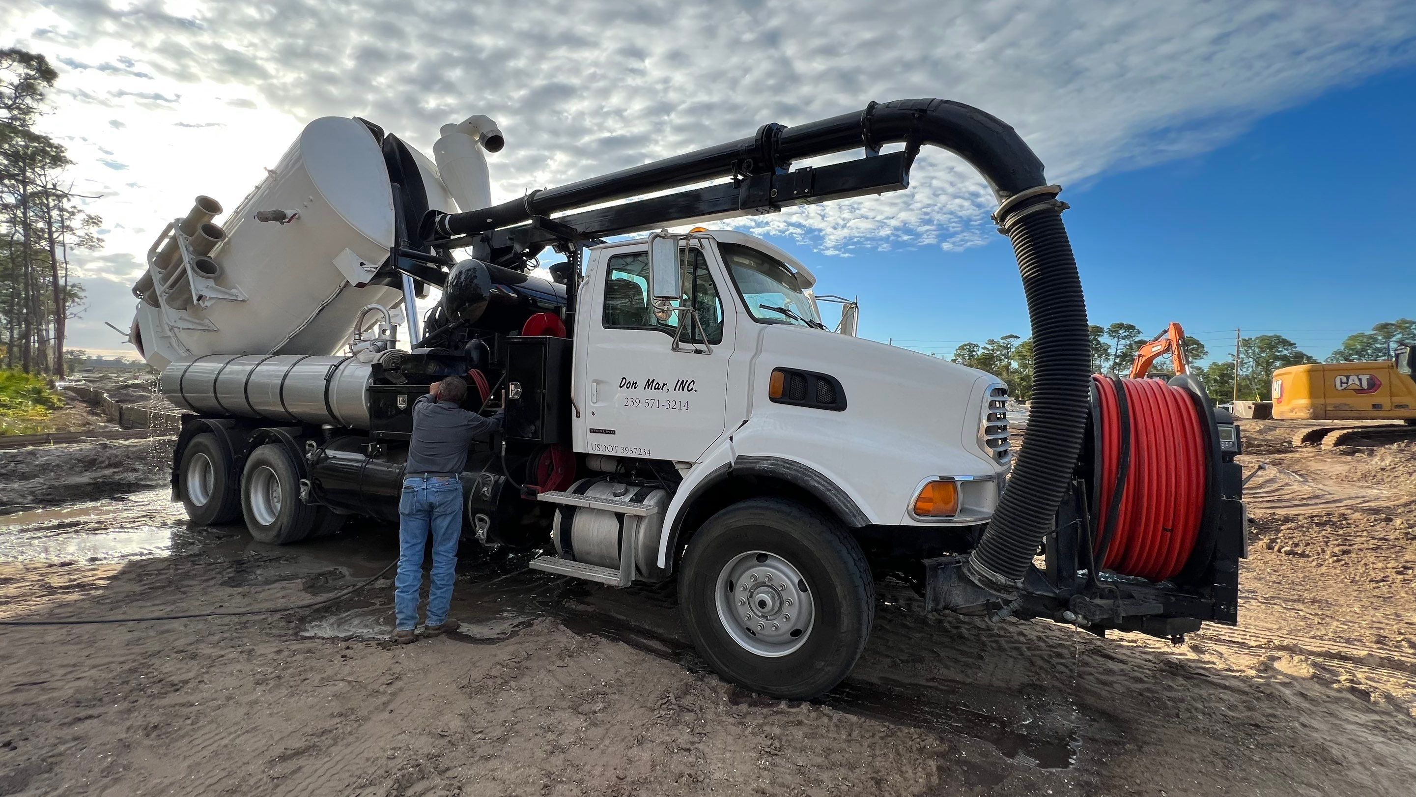 New Construction Sewer System Cleaning by APS Power & Water