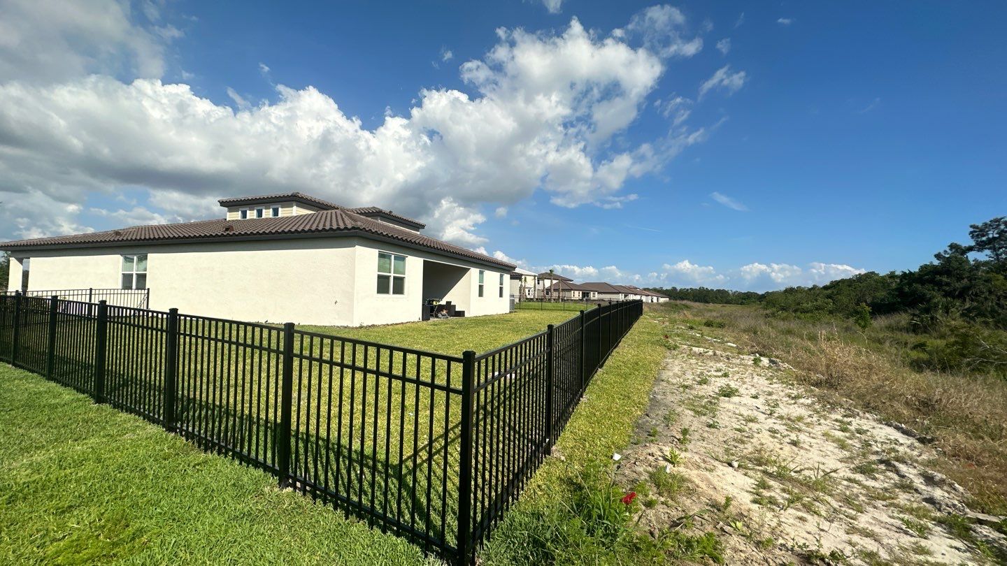 Aluminum Fence Installation using Black 3 Rail Aluminum Fence by Asap fence and gates, LLC