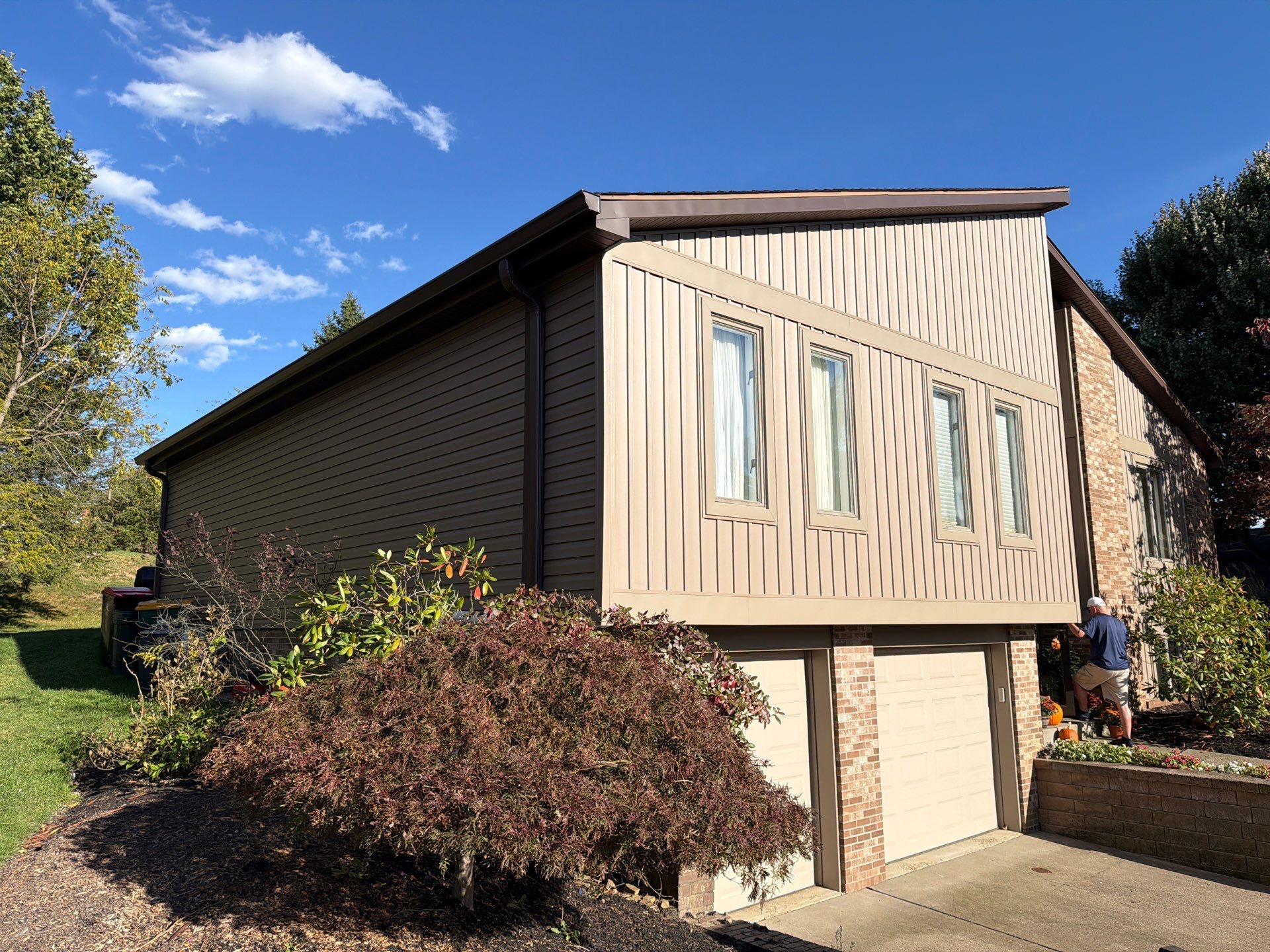 Ovation Board and Batten in Rugged Canyon Home Renovation by Ideal Siding Pittsburgh