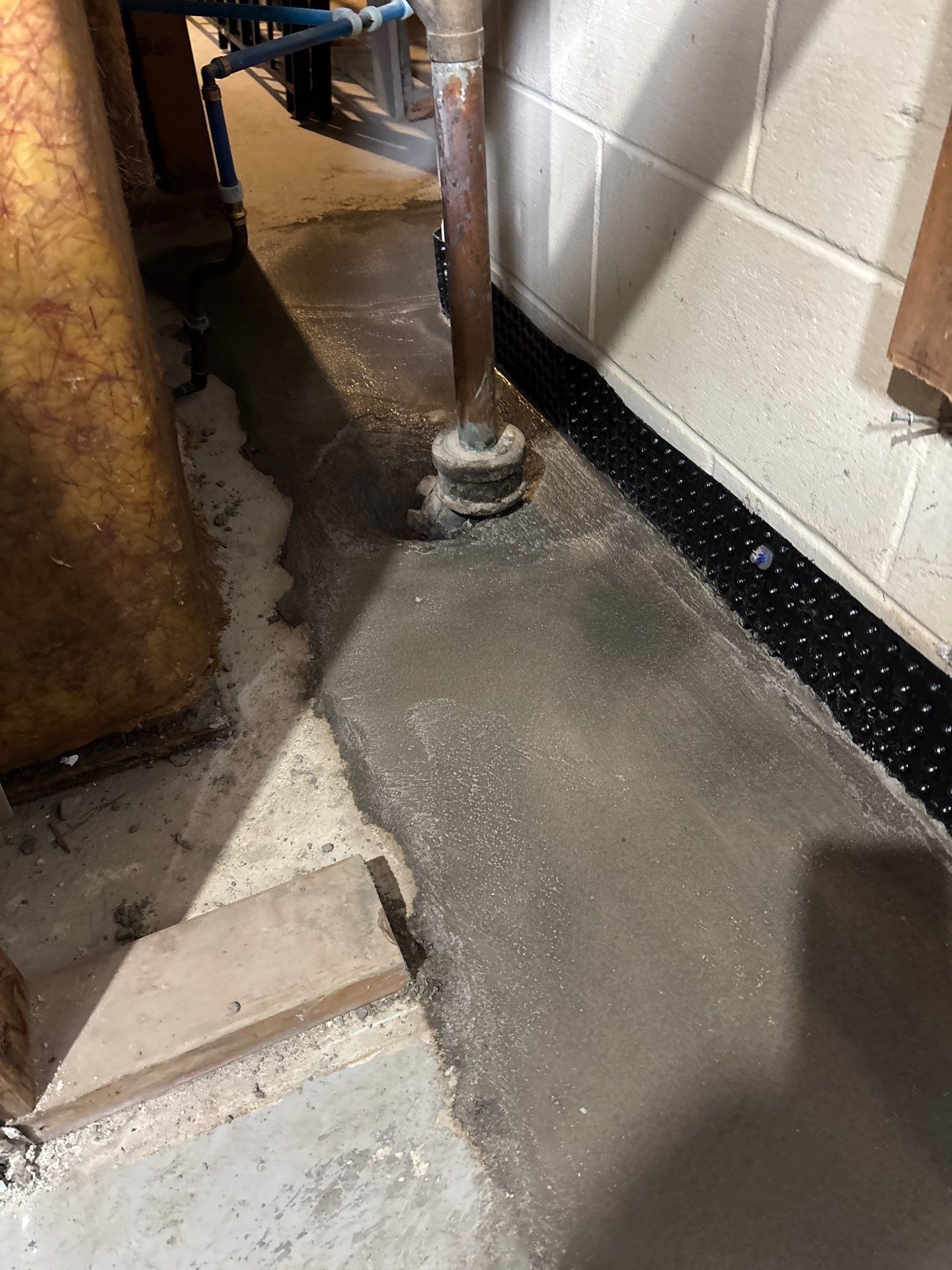 Drain Tile, Sump Pump & Buried Discharge in Columbia Heights by Waterproofing Northeast