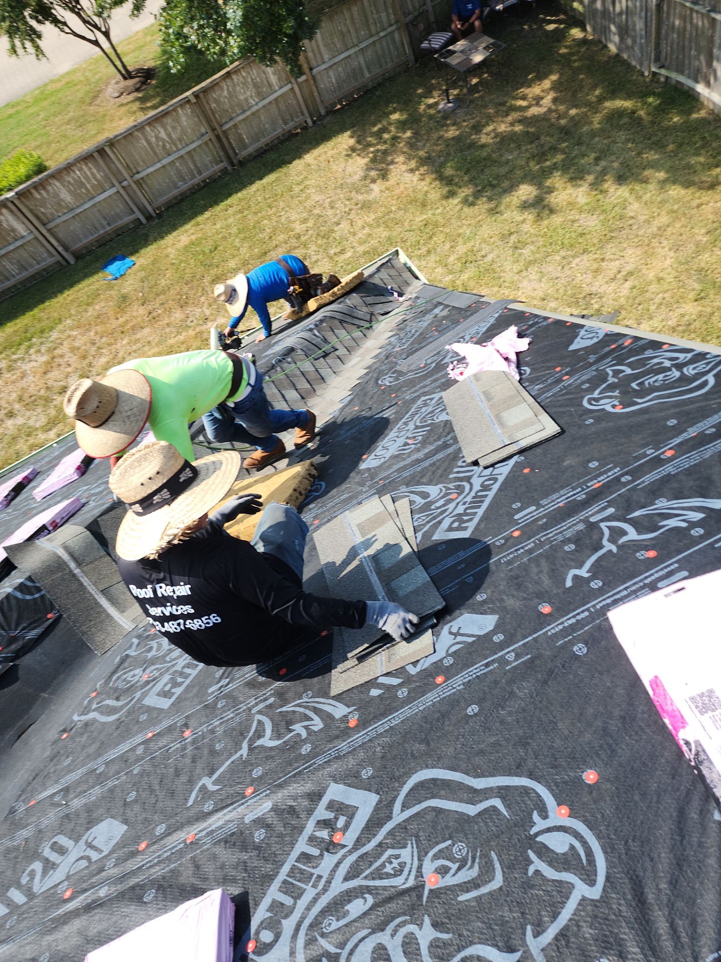 Residential Roofing Installation using Owen's Corning Duration (Lifetime) Shingles by Roof Repair Company