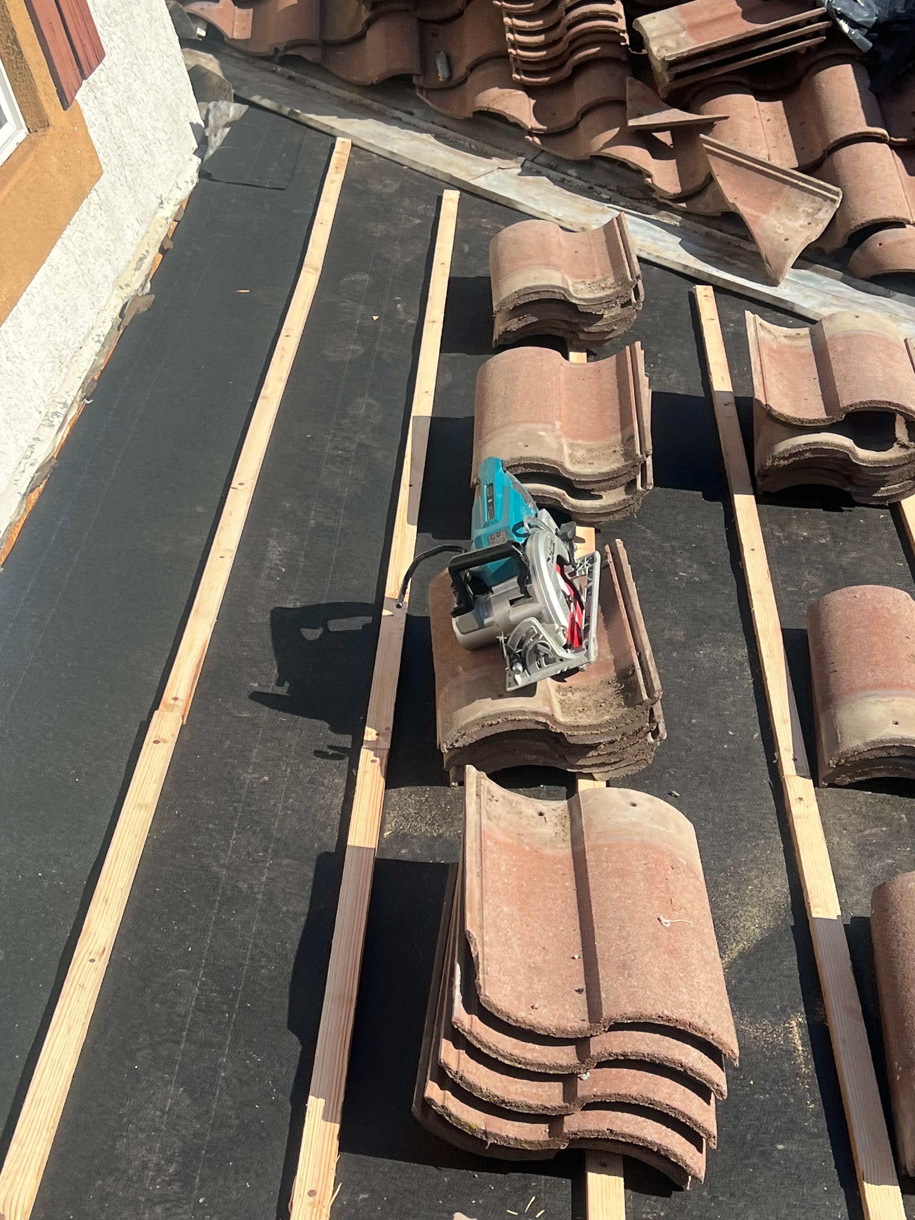 Tile Roofing Repair by Grandmark Service Company