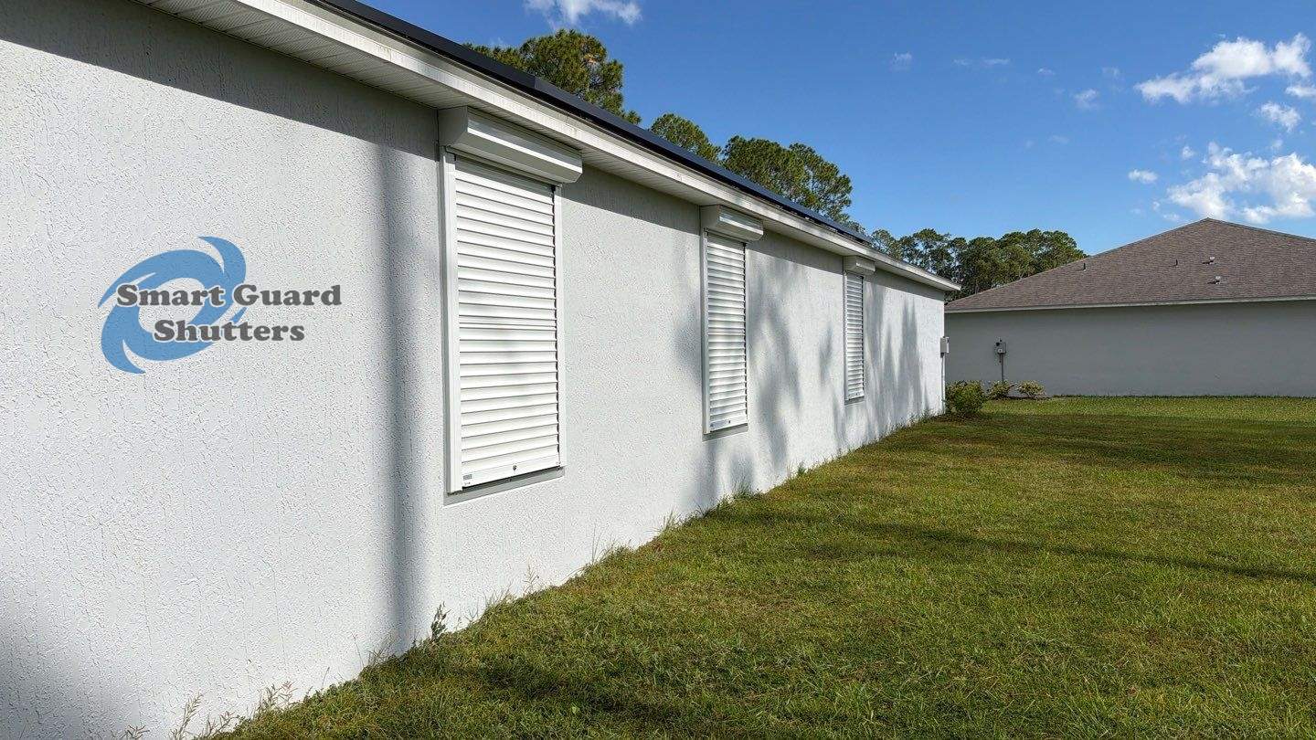 Rolling Shutters in White by Smart Guard Shutters