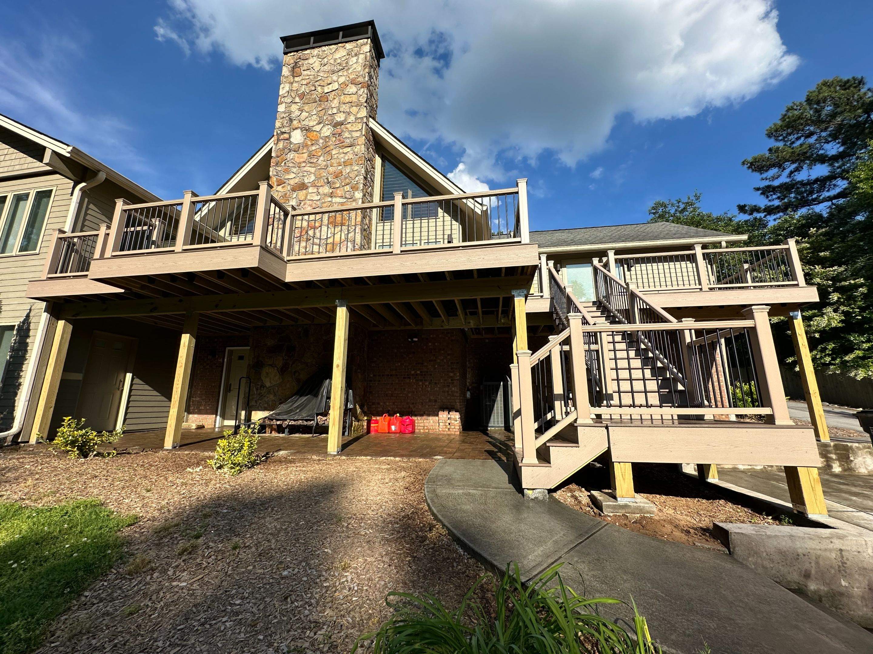 Dewey Deck Rebuild with Awning in Buford by Craftsman Deck Builders