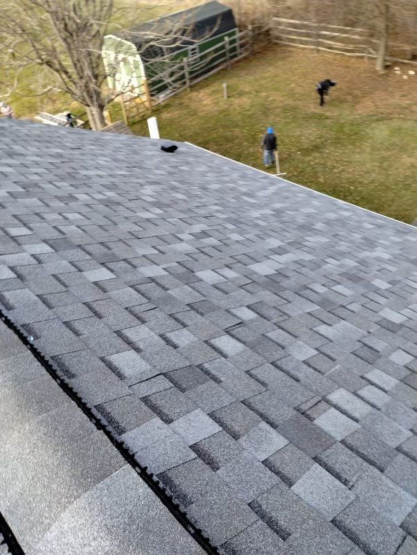 Residential Roofing Installation using Atlas Pinnacle Pristine Coastal Granite Architectural Shingles by Frederick Roof Repair