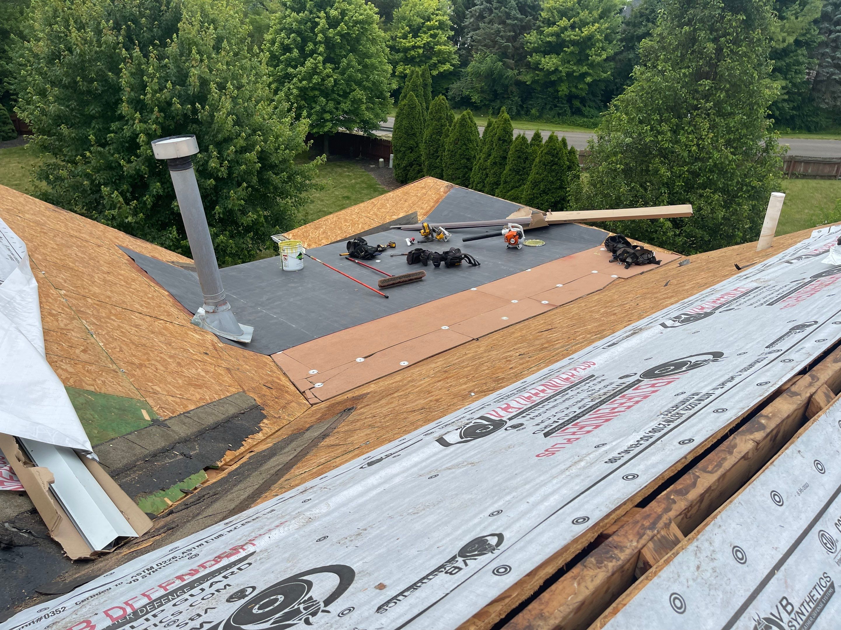 Residential Roofing Installation using IKO dimensional shingles by SOS Home Ohio 