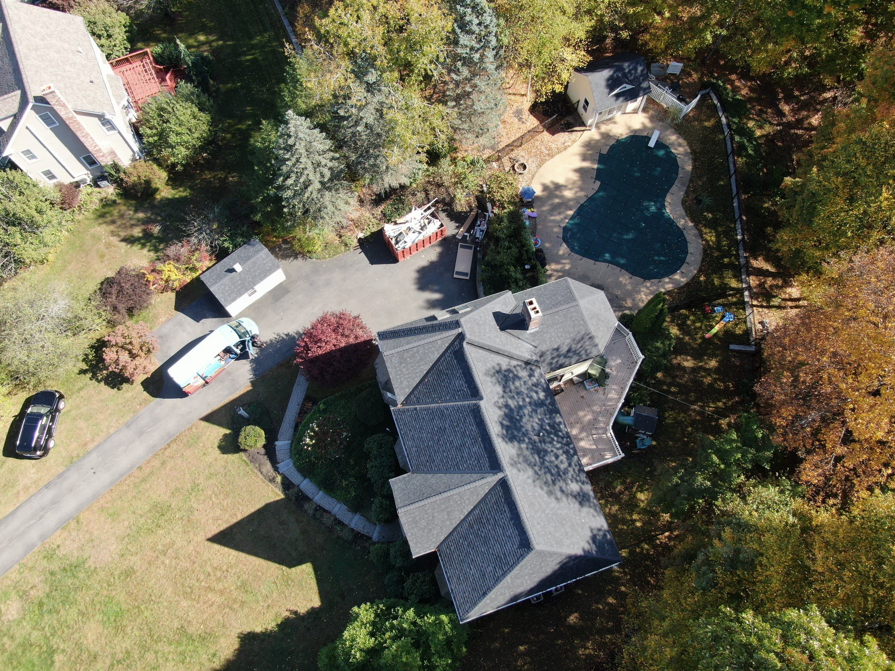 New Roof, Skylights, and Metal Accent Roof Installation in Groton by Mighty Dog Roofing of Greater Middlesex County