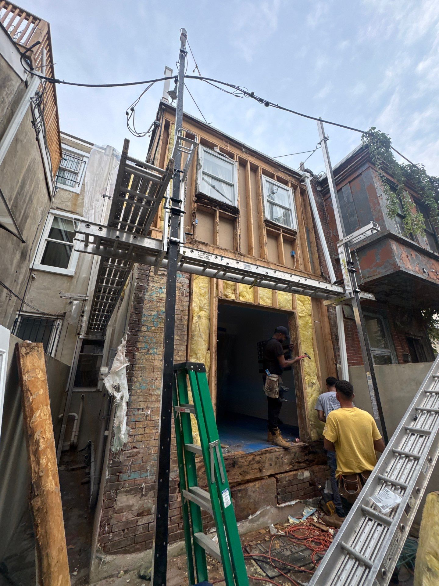 Back Wall & Fiberglass Roof deck Remediation by Philadelphia Quality Roofing