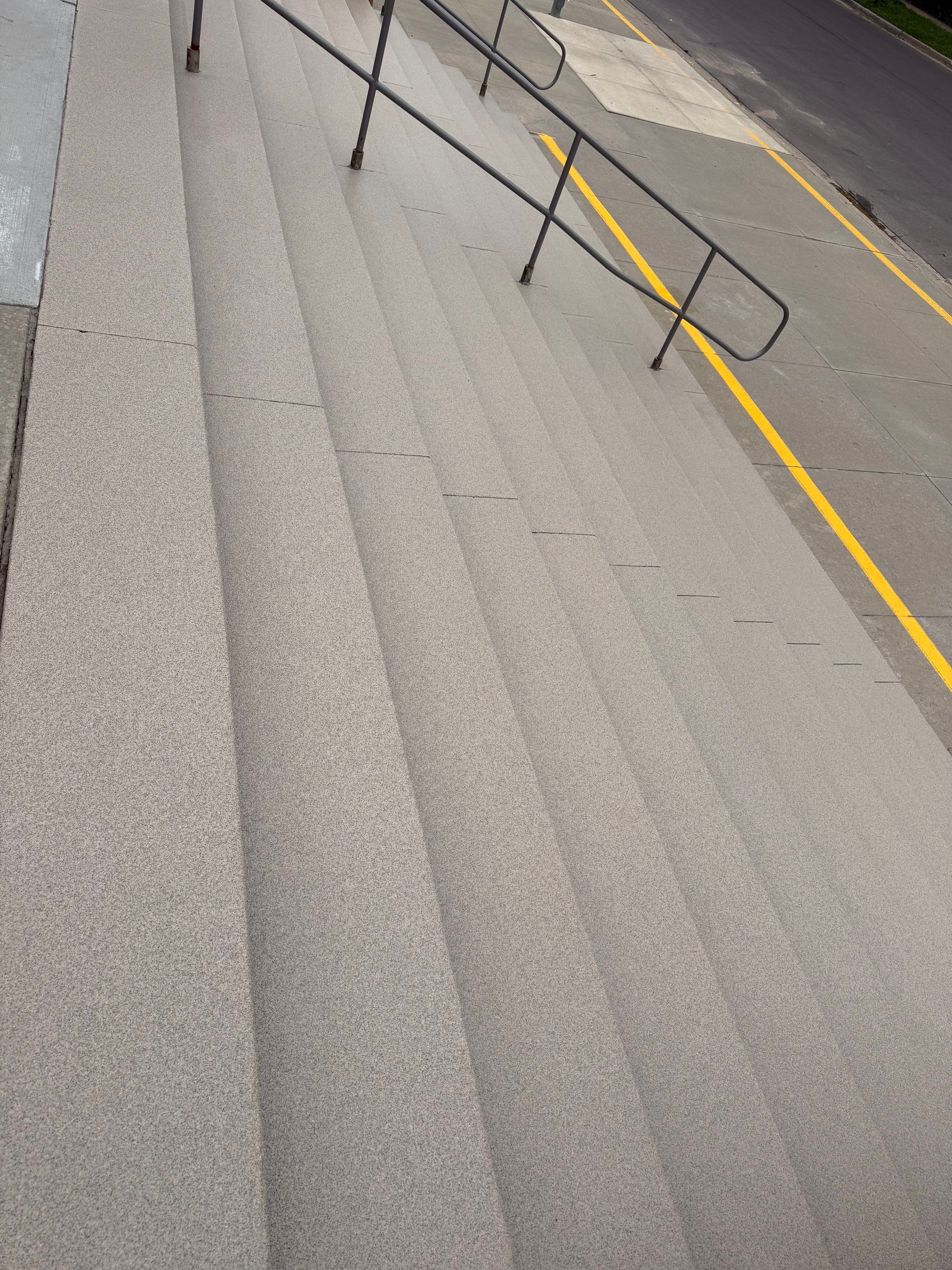 Concrete Stair Repair and Protective Coating in Sioux Falls by Select Painting, Coatings & Garage Cabinets
