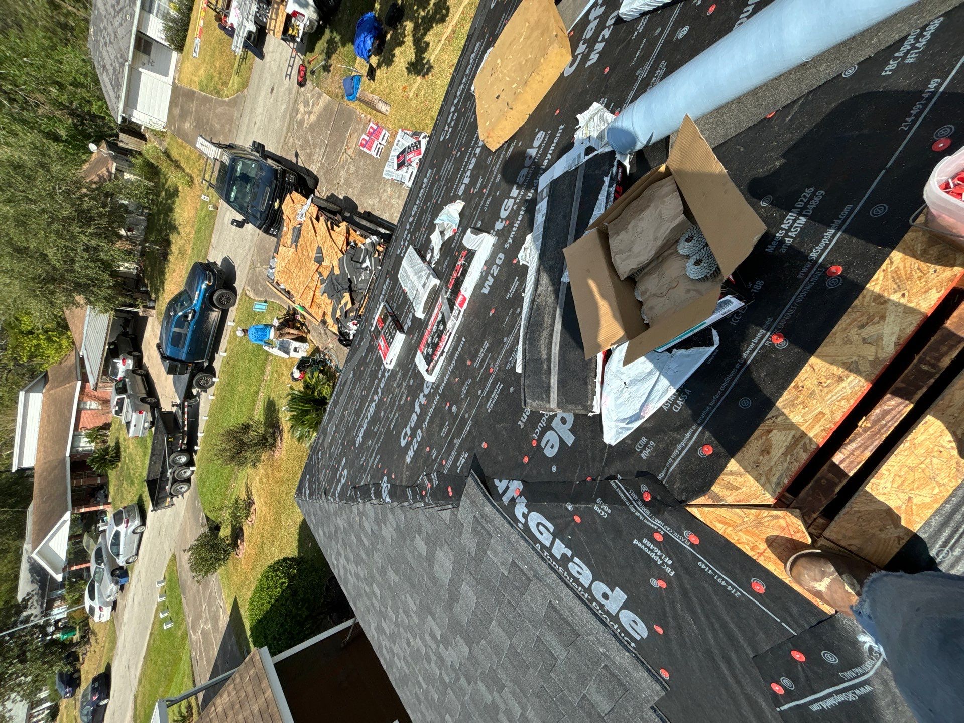 Residential Roofing Installation using Owen's Corning Duration (Lifetime) Shingles by Roof Repair Company