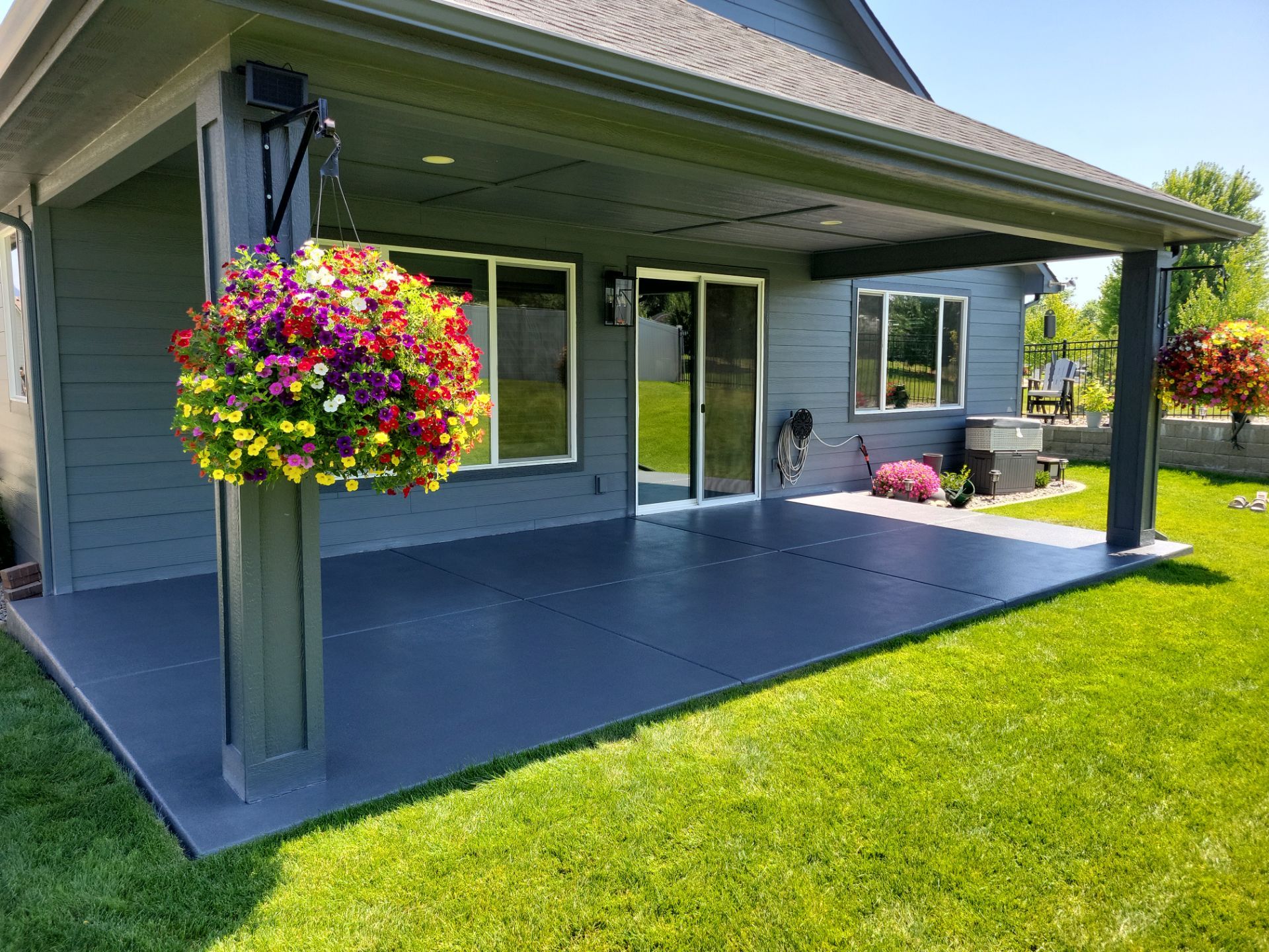 Patio Transformation using Battleship Hybrid by Croc Coatings, LLC