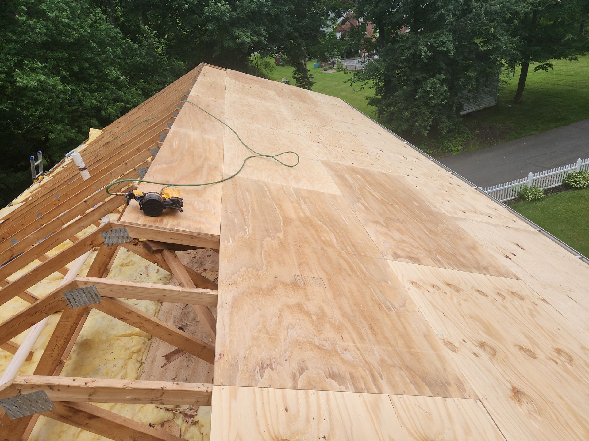 Residential Roofing Installation using Owens Corning TruDefinition Duration AR - Williamsburg Gray by A Plus Exterior