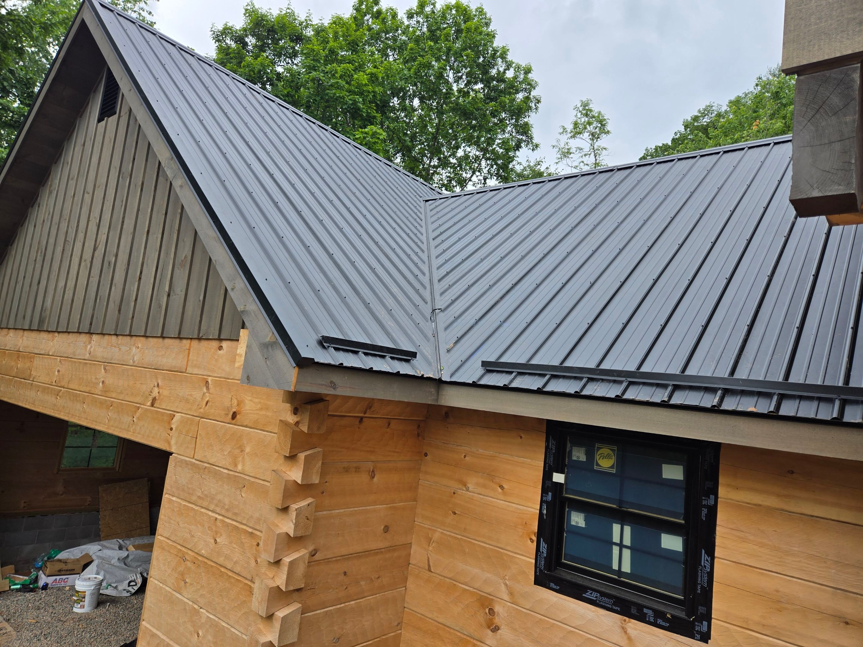 Textured Black AG Panel by Omnia Roofing