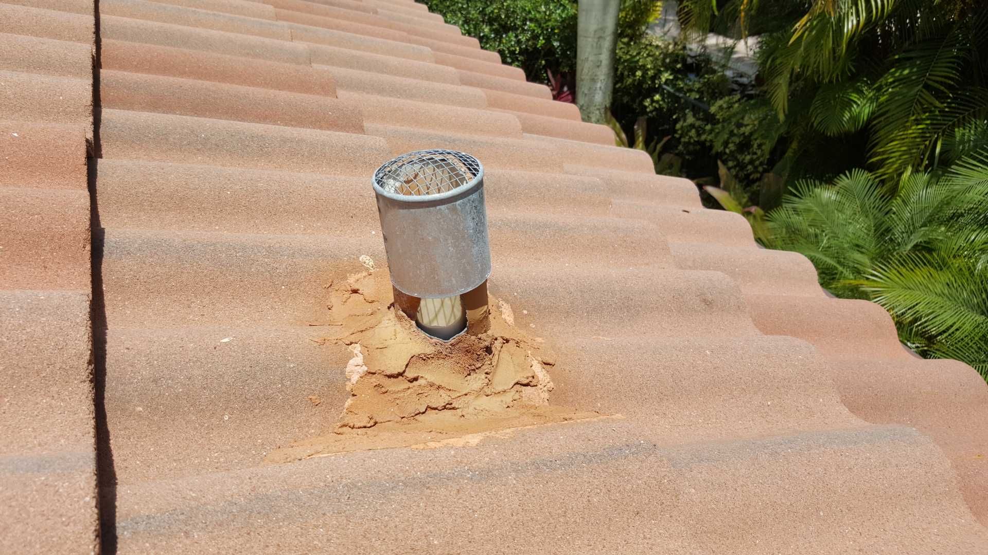 Concrete Tile Roof Repair and Vent Sealing in Delray Beach by Aastro Roofing