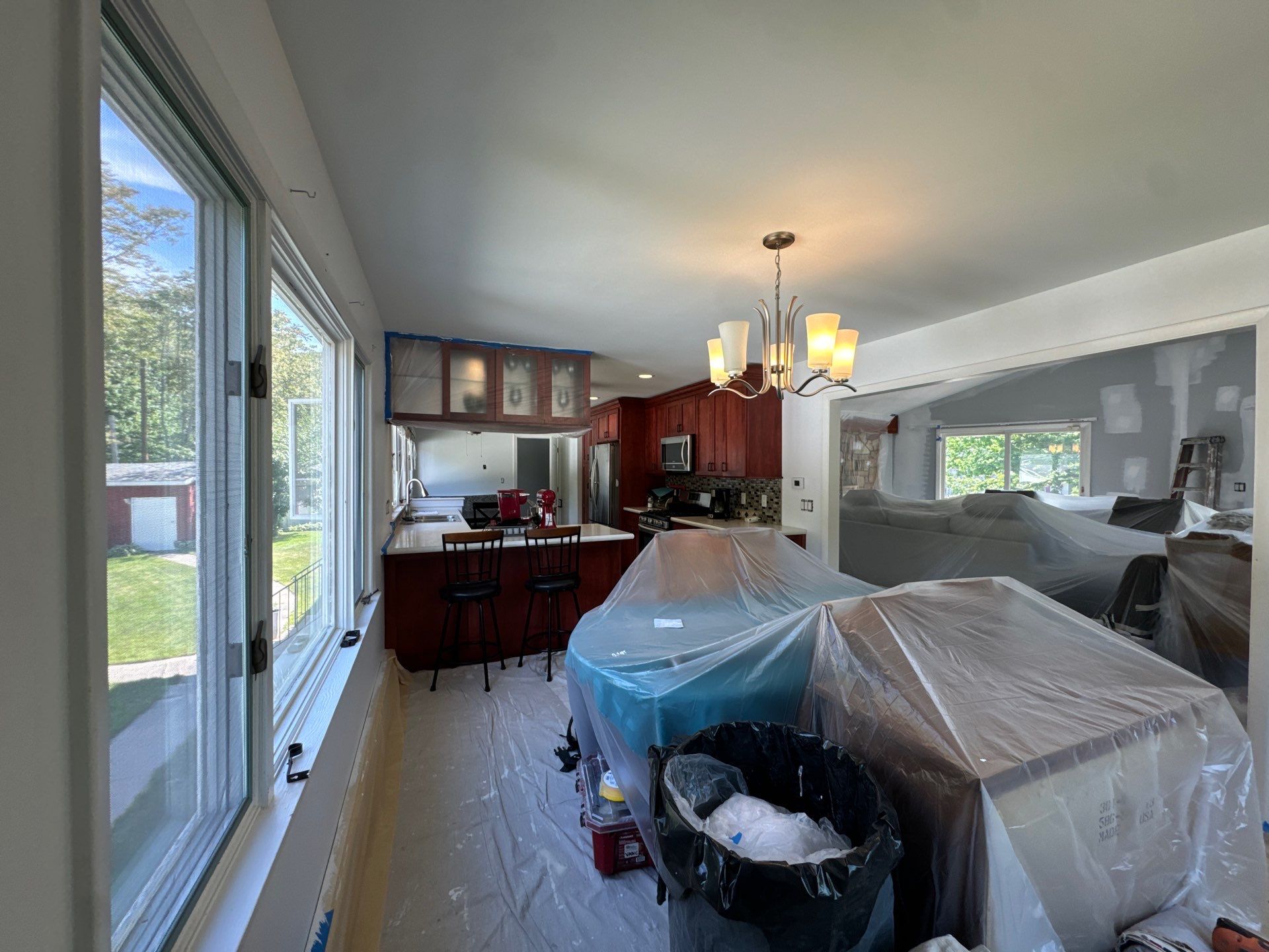 Interior Drywall Repair and Whole-Home Painting in Muskegon Heights by Gordon Painting