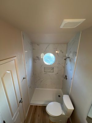 New closet and bathroom remodel