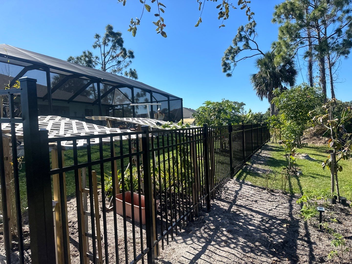 Aluminum Fence Installation using Black 3 Rail Aluminum Fence by Asap fence and gates, LLC