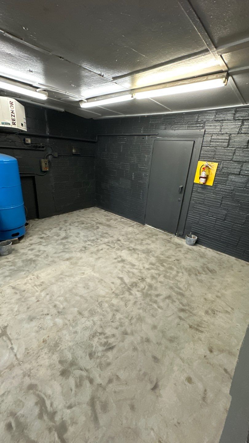 Industrial Grey Grit Project in Mars by Floors in a Day, Inc