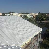 .032 Aluminum 1.5" Mechanical Seam Regal White  by Total Roofing System The Metal Roof Experts