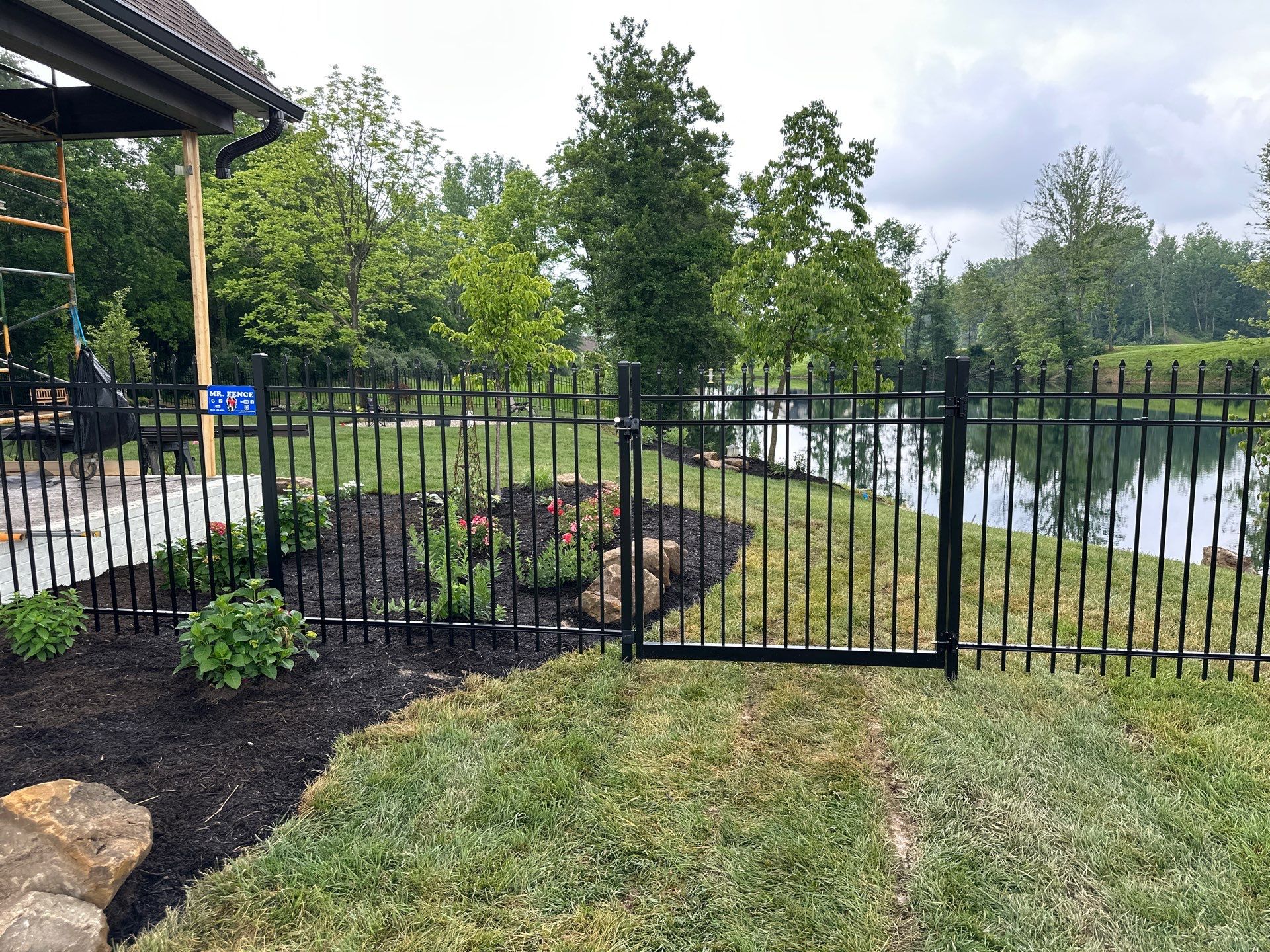 Beautiful aluminum fence by Mr. Fence