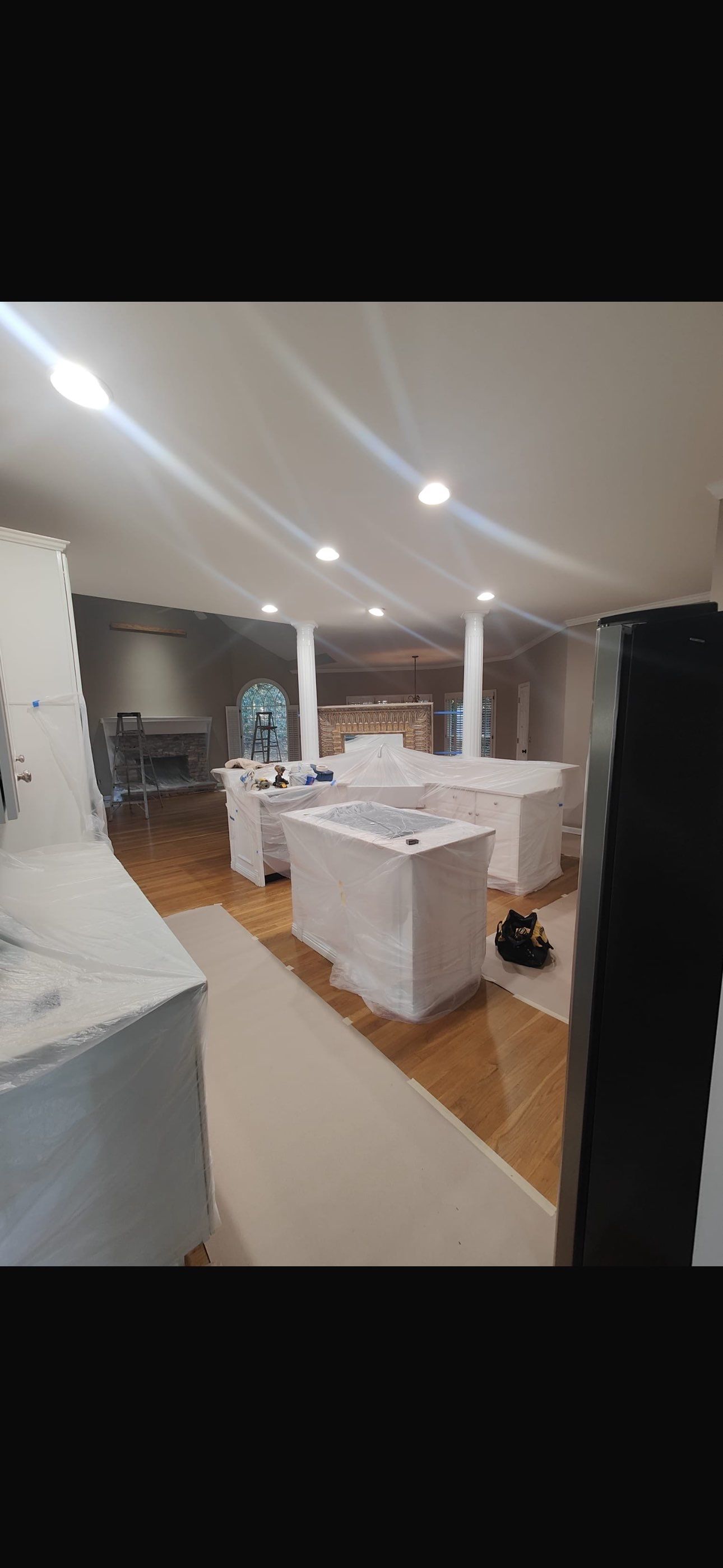 Full Interior Home Painting and Screened Porch Refinishing in Alpharetta by Swift Home Renovations