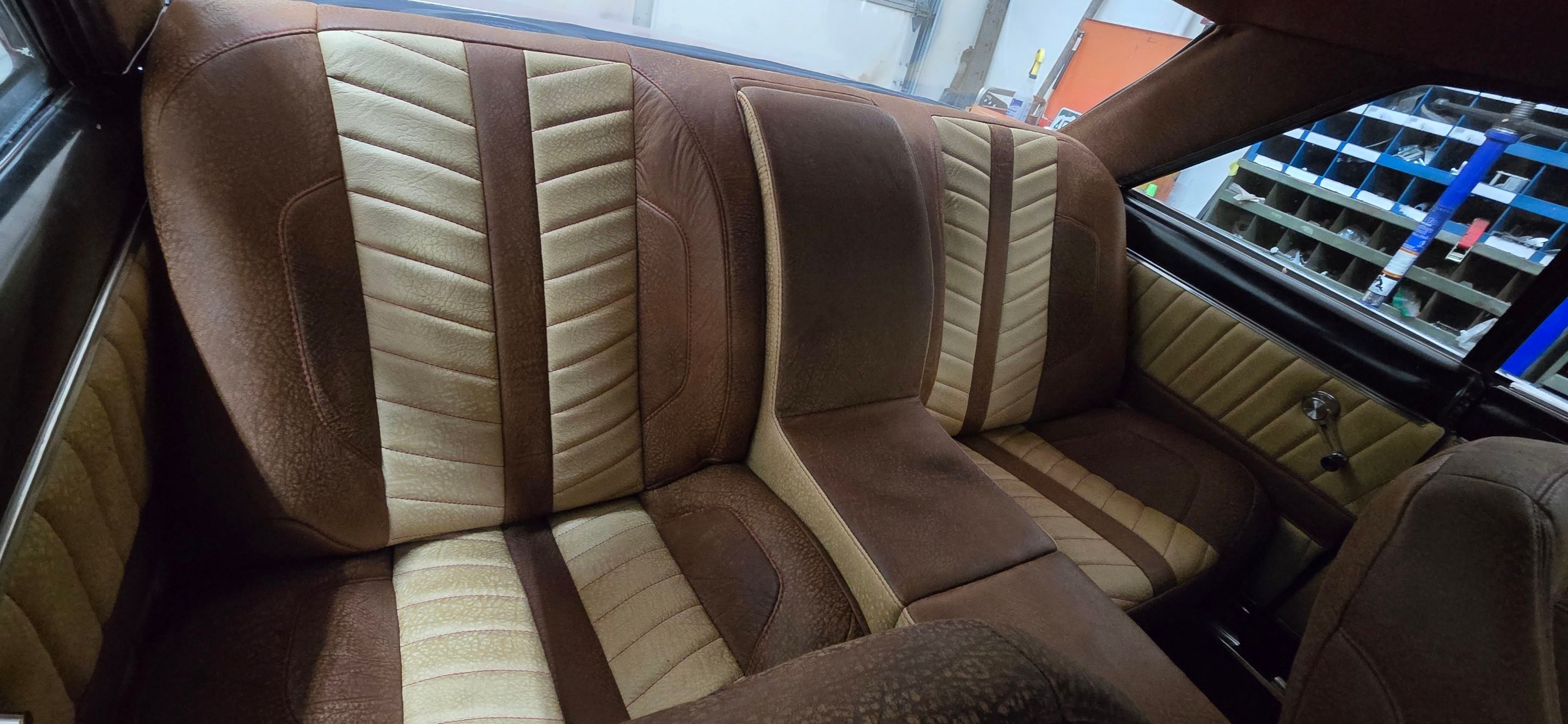 1963 Nova SS Custom Leather Interior  by Rocky Mountain Upholstery Co