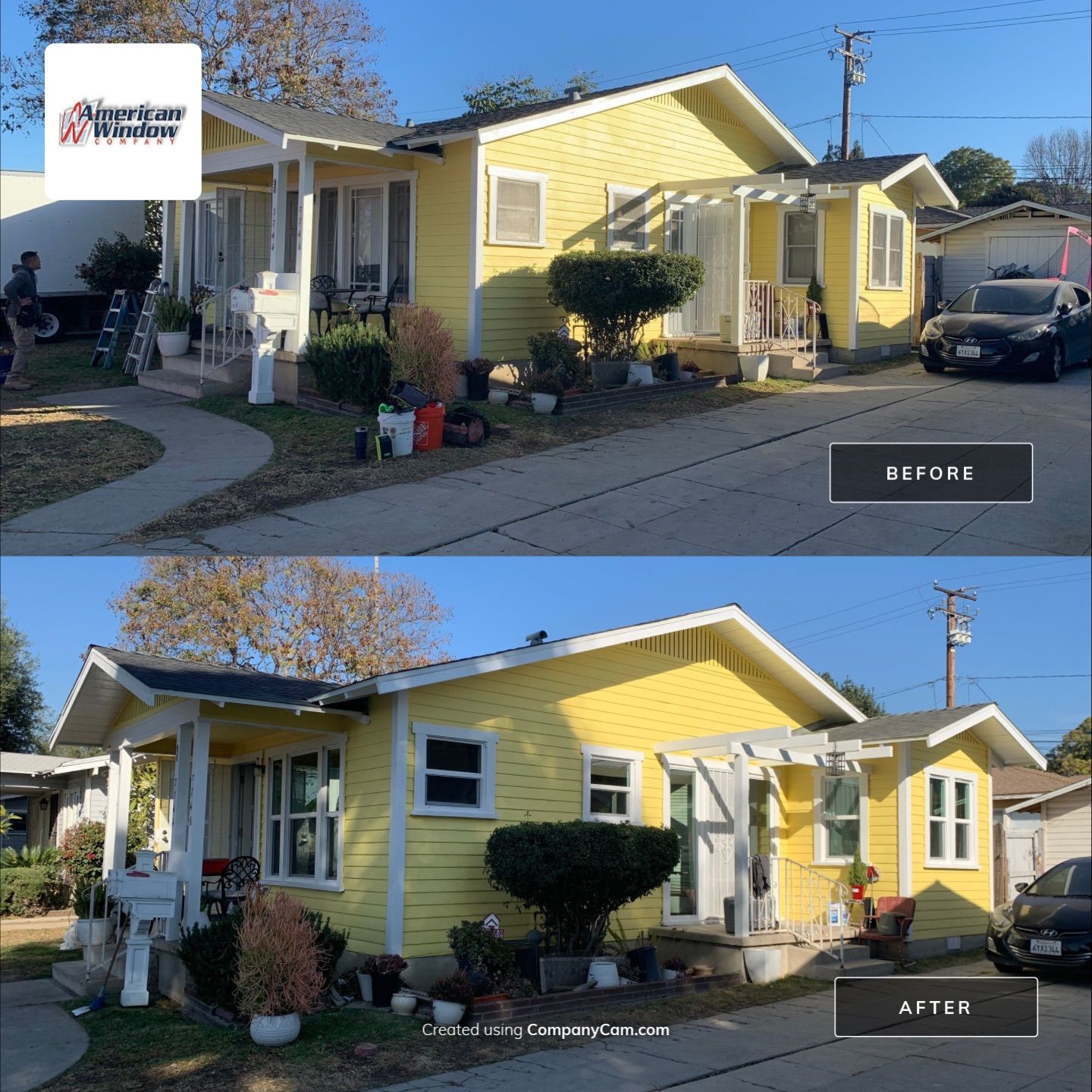 Window Installation using Vinyl Windows by American Window Company
