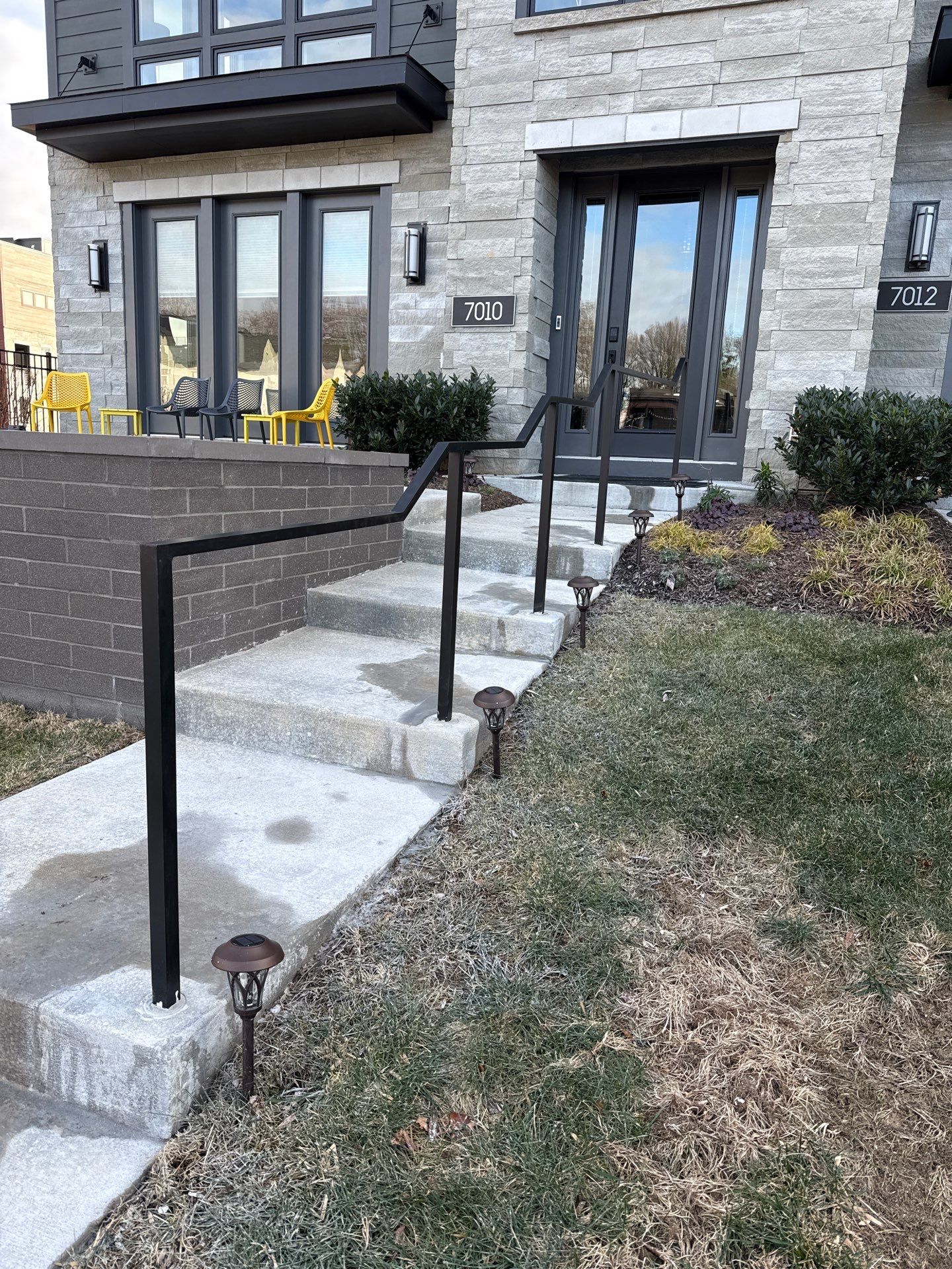 Minimalist Custom Handrail with Square & Rectangular Tubing – Bethesda, MD by Capitol Iron Works