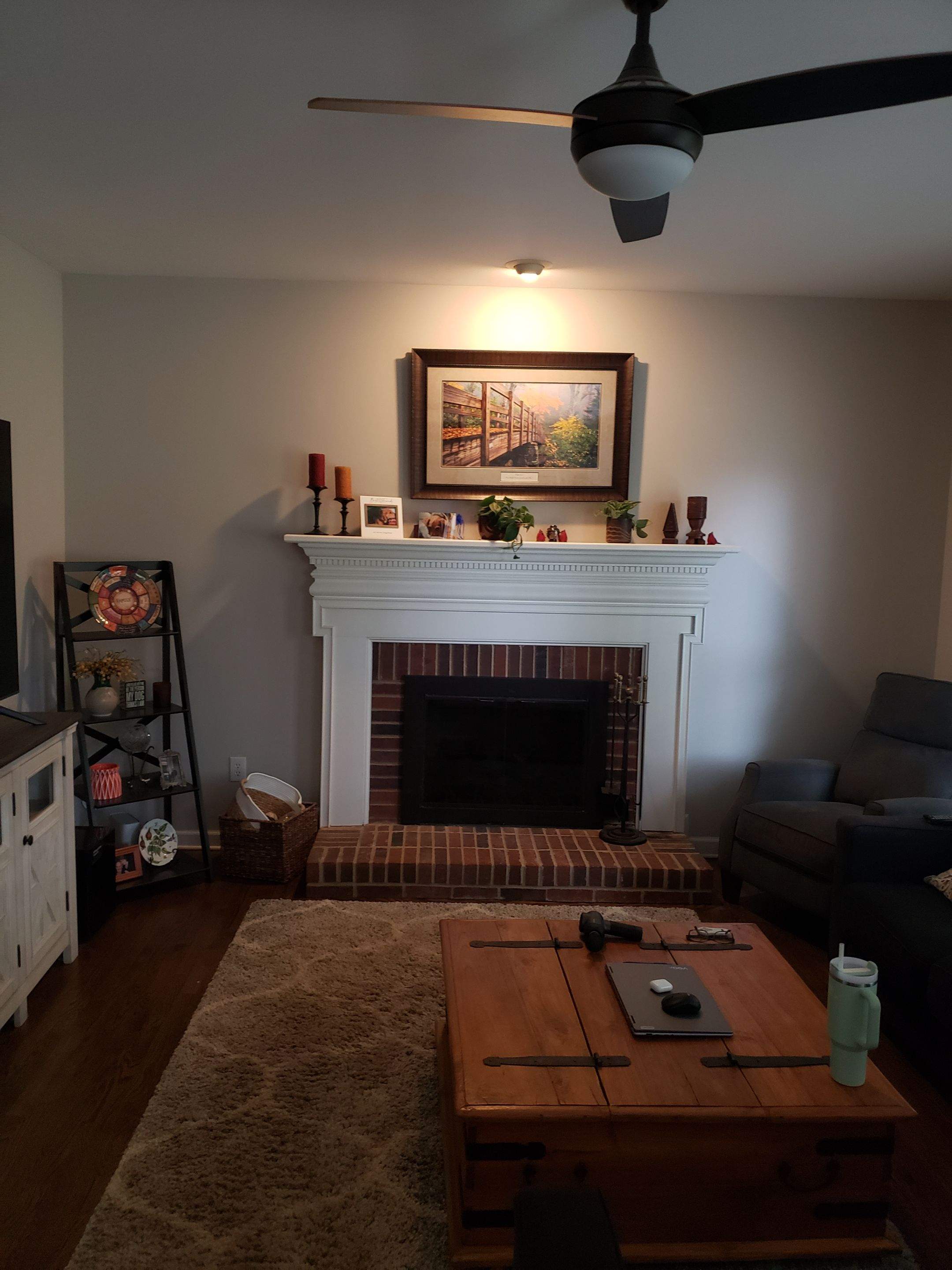 Fireplace Trim Out using Ship Lap by A Step Above Handy LLC 