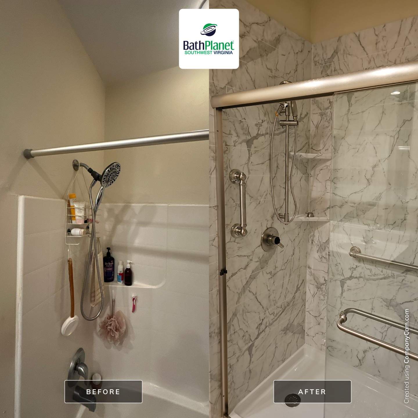 Tub to Shower by BathPlanet SW Virginia