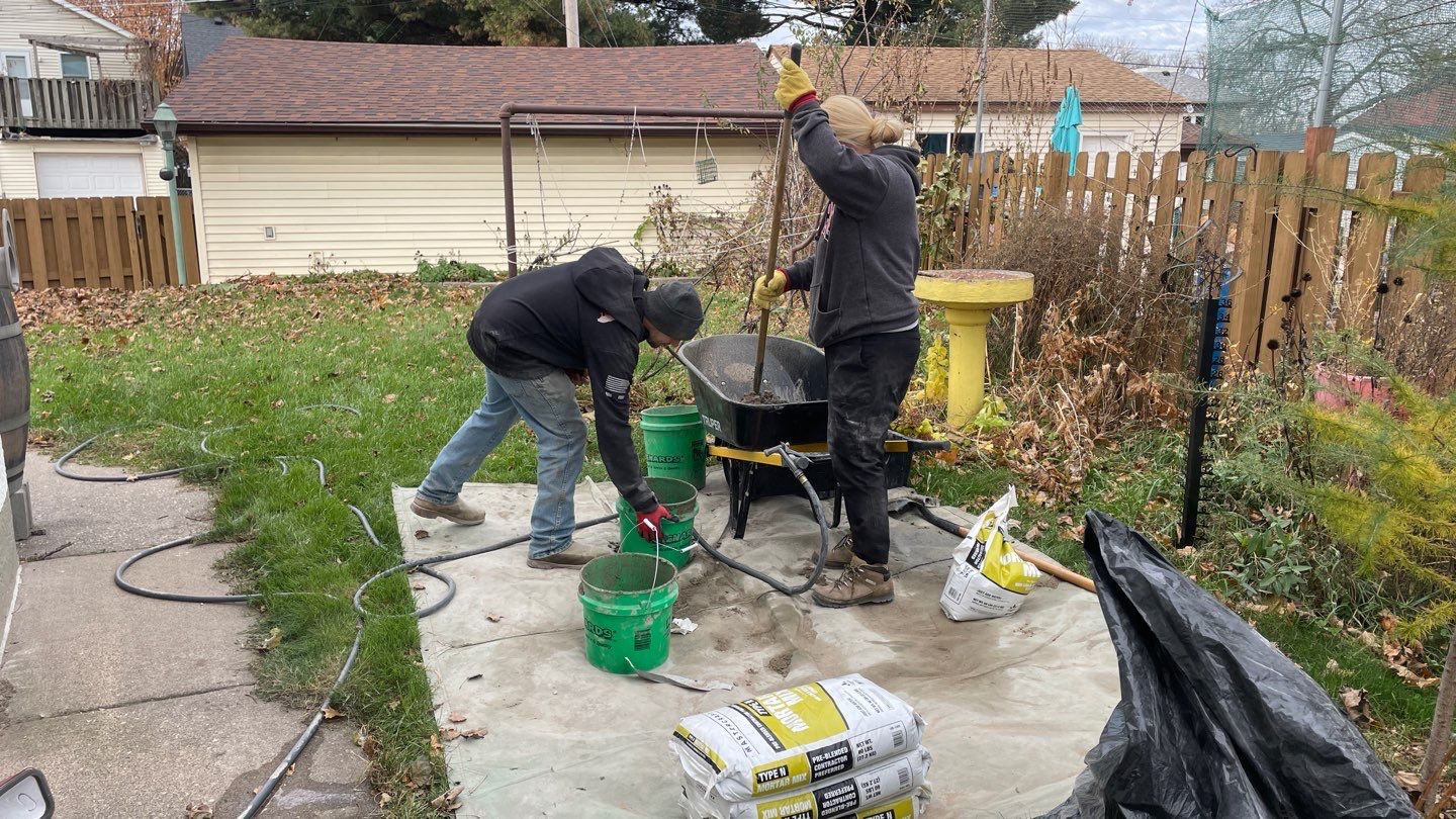 Parge Coating Drew's Stone Foundation by Waterproofing Northeast