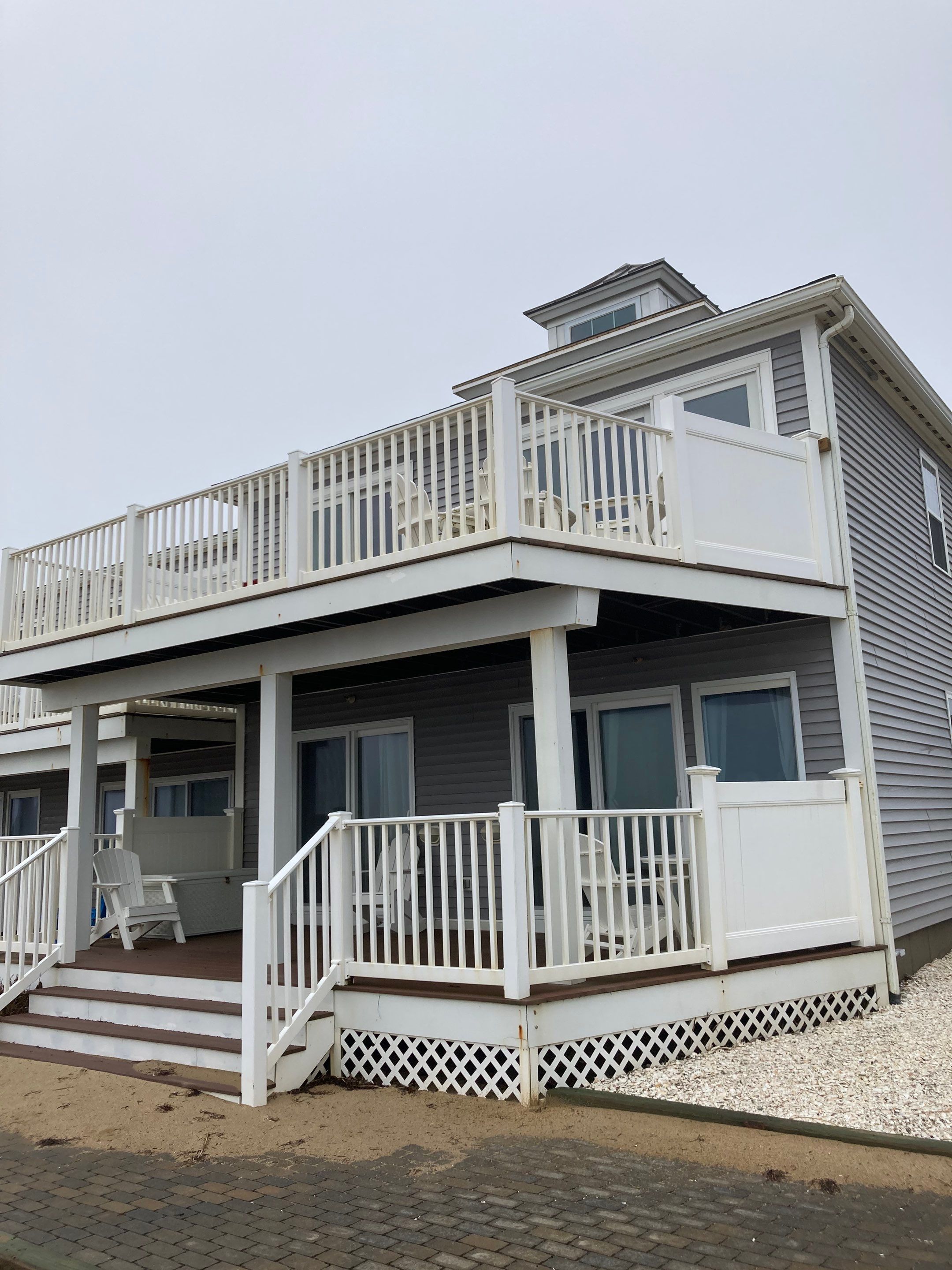 Gutter Installation using 6" K-Style Aluminum Gutter on the Seaside Inn in Truro, MA by Gutter Pro Enterprises