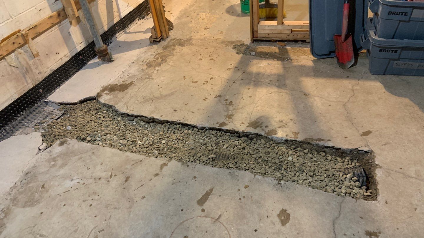 Custom Dual Sump System for Maggie by Waterproofing Northeast