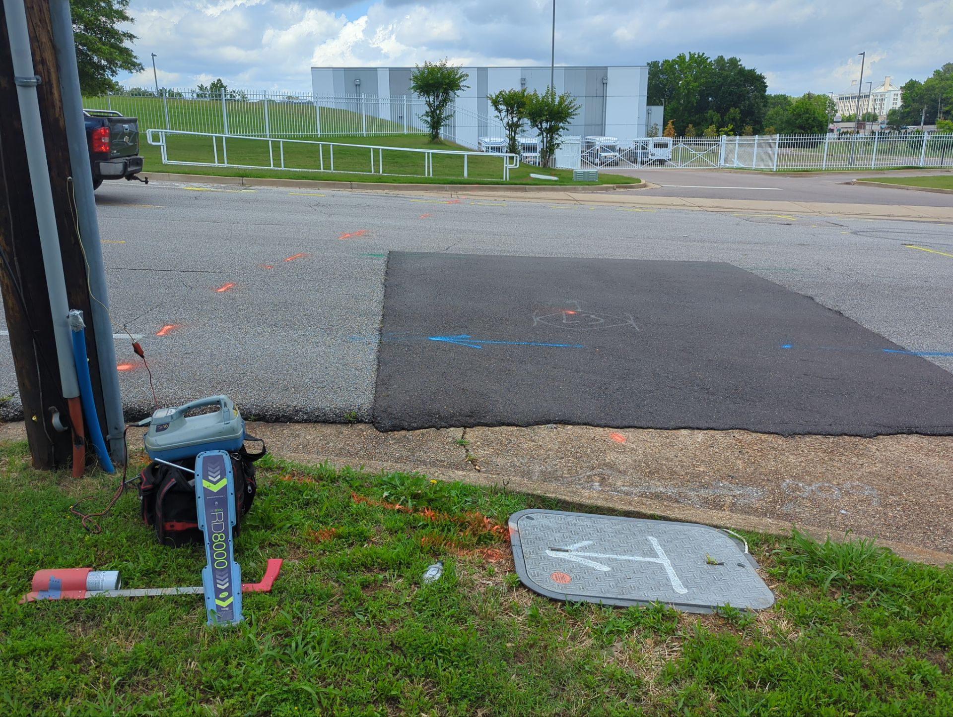 Utility R.O.W Locate for Survey and Design project by Alsip Locating Service, LLC
