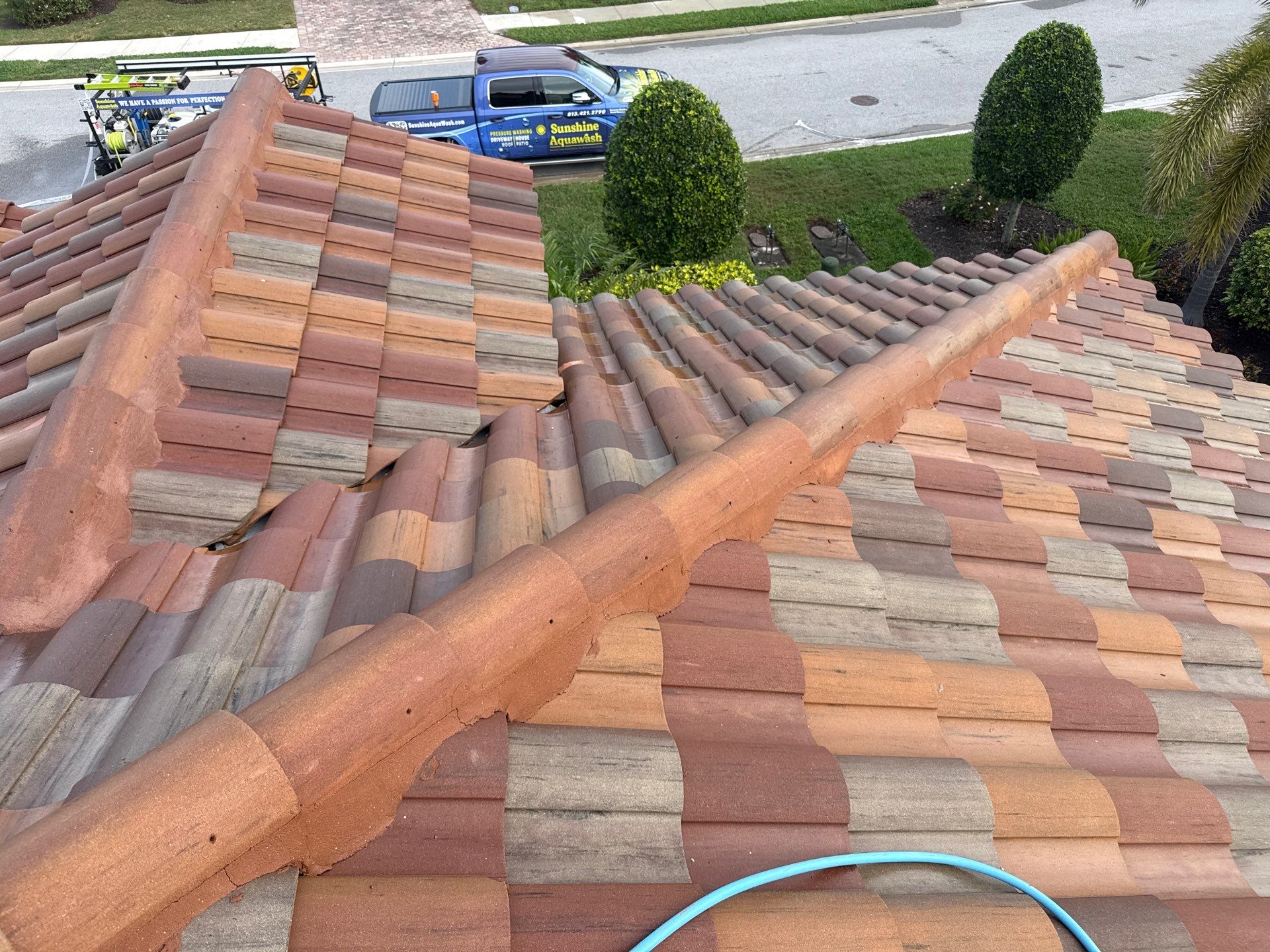 Paver Pool Deck, Driveway & Concrete Tile Roof Cleaning in River Strand, Bradenton, FL | Sunshine AquaWash by Sunshine AquaWash