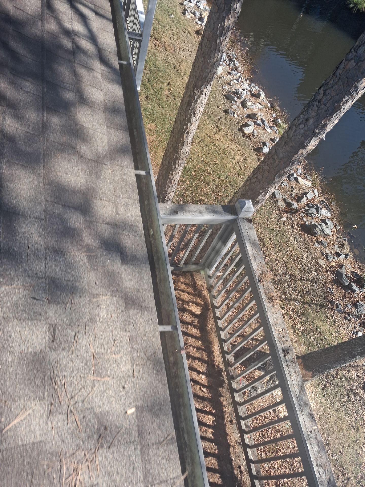 Commercial gutter cleaning Little Rock, AR after photo with clean gutters