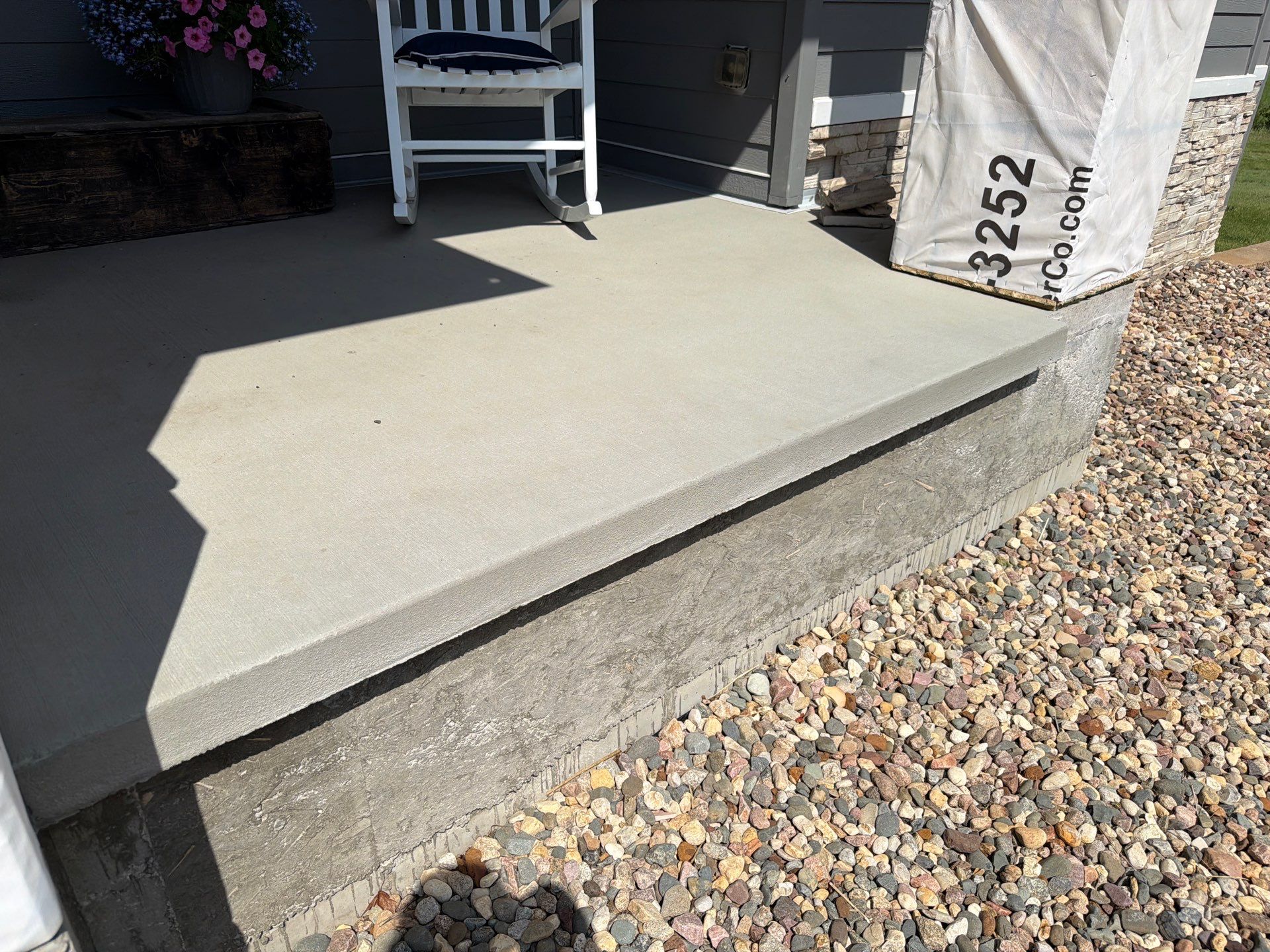 Feather Grey Garage Floor Coating Installation in Valley Springs by Select Painting, Coatings & Garage Cabinets