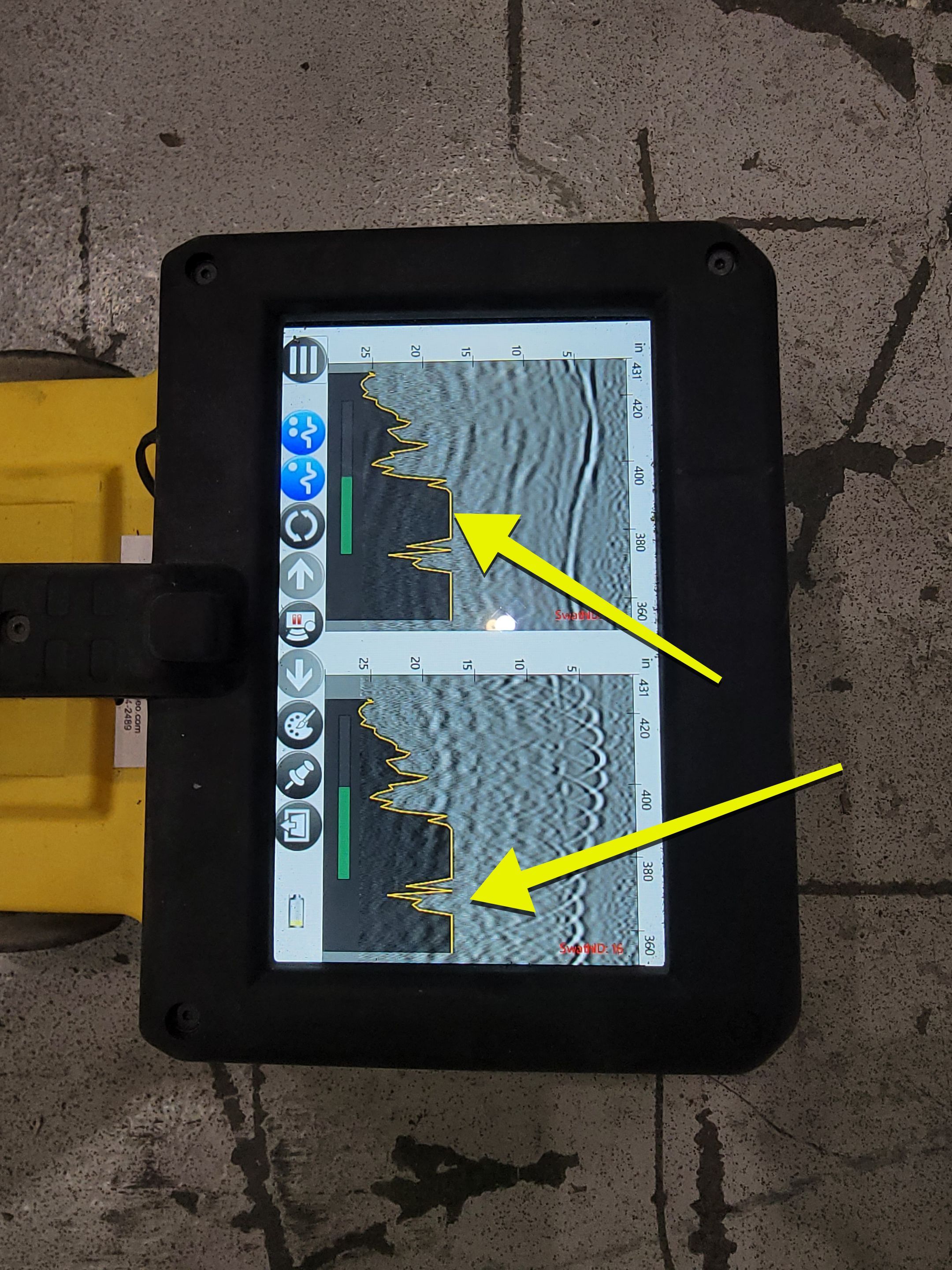 Concrete Scanning using Concrete GPR Scanner by Alsip Locating Service, LLC