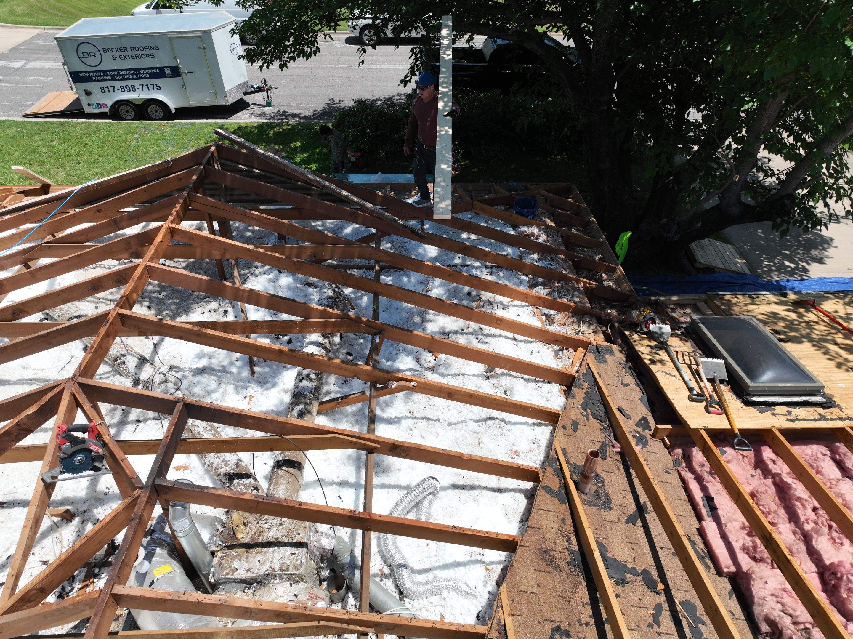 Residential Roofing Installation using IKO Dynasty Class 3 Shingles by Becker Roofing and Exteriors