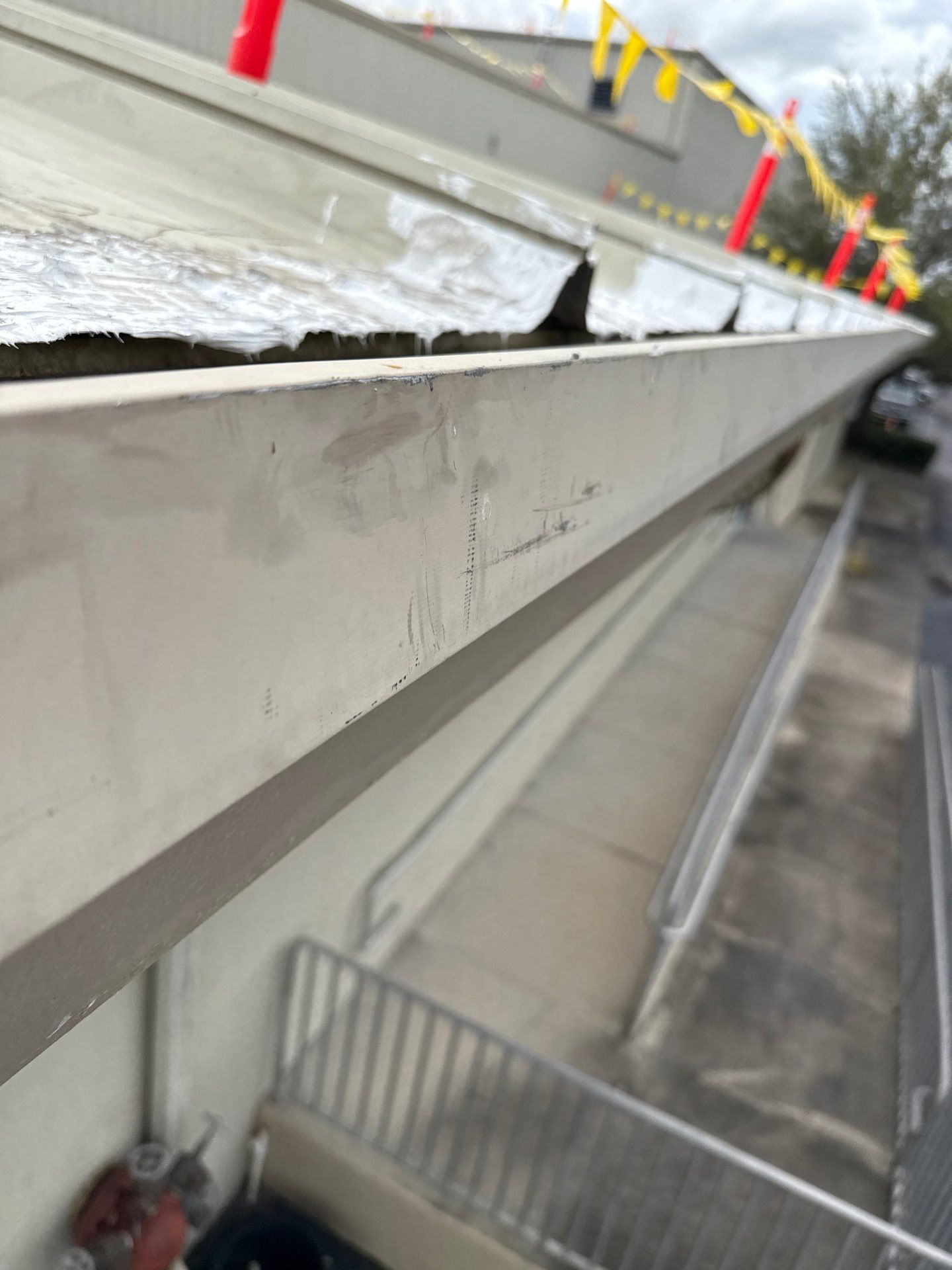 Commercial Gutters using Aluminum Seamless Gutters in Lehigh Acres FL by Gutter Professors