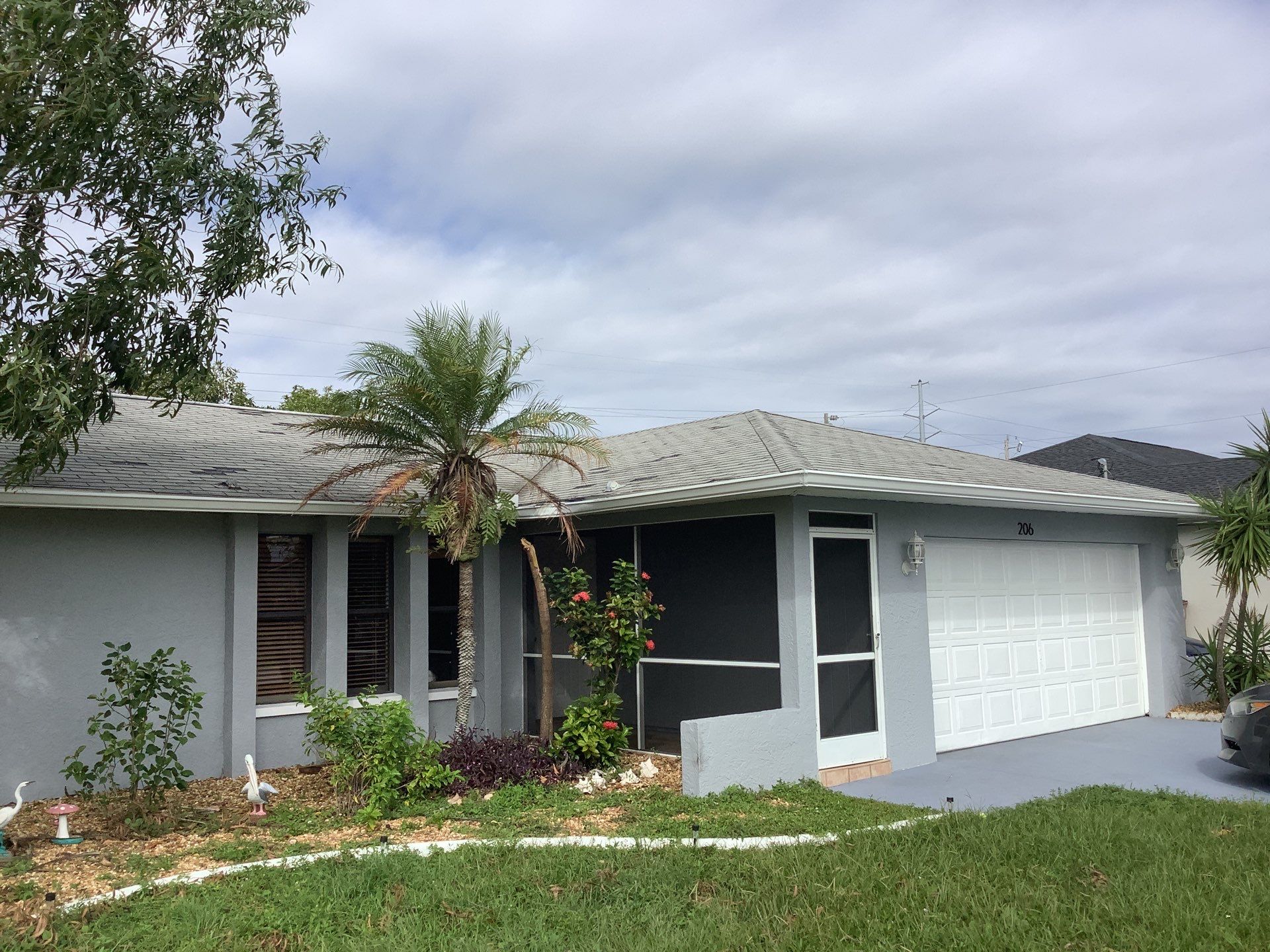New Gutter System with Splash Guards in Cape Coral FL by Gutter Professors