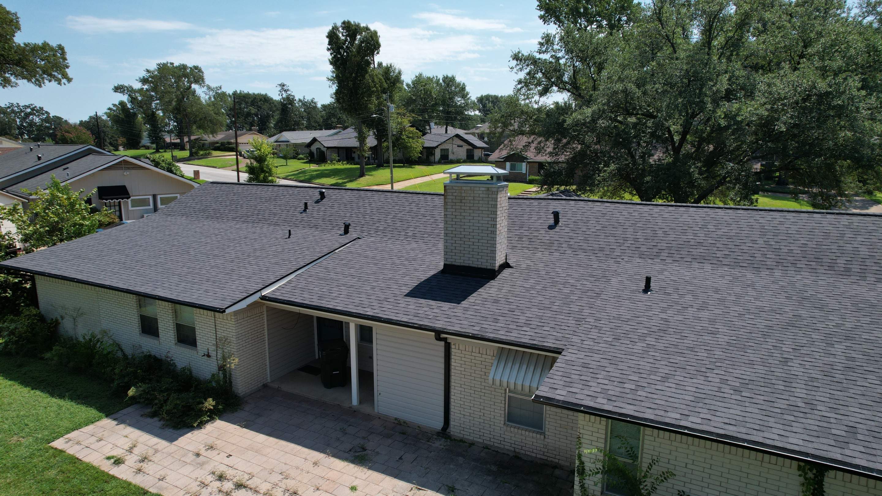 Residential Roofing Installation using Certainteed LandMark Class 3 - Moire Black by Sky High Roofing