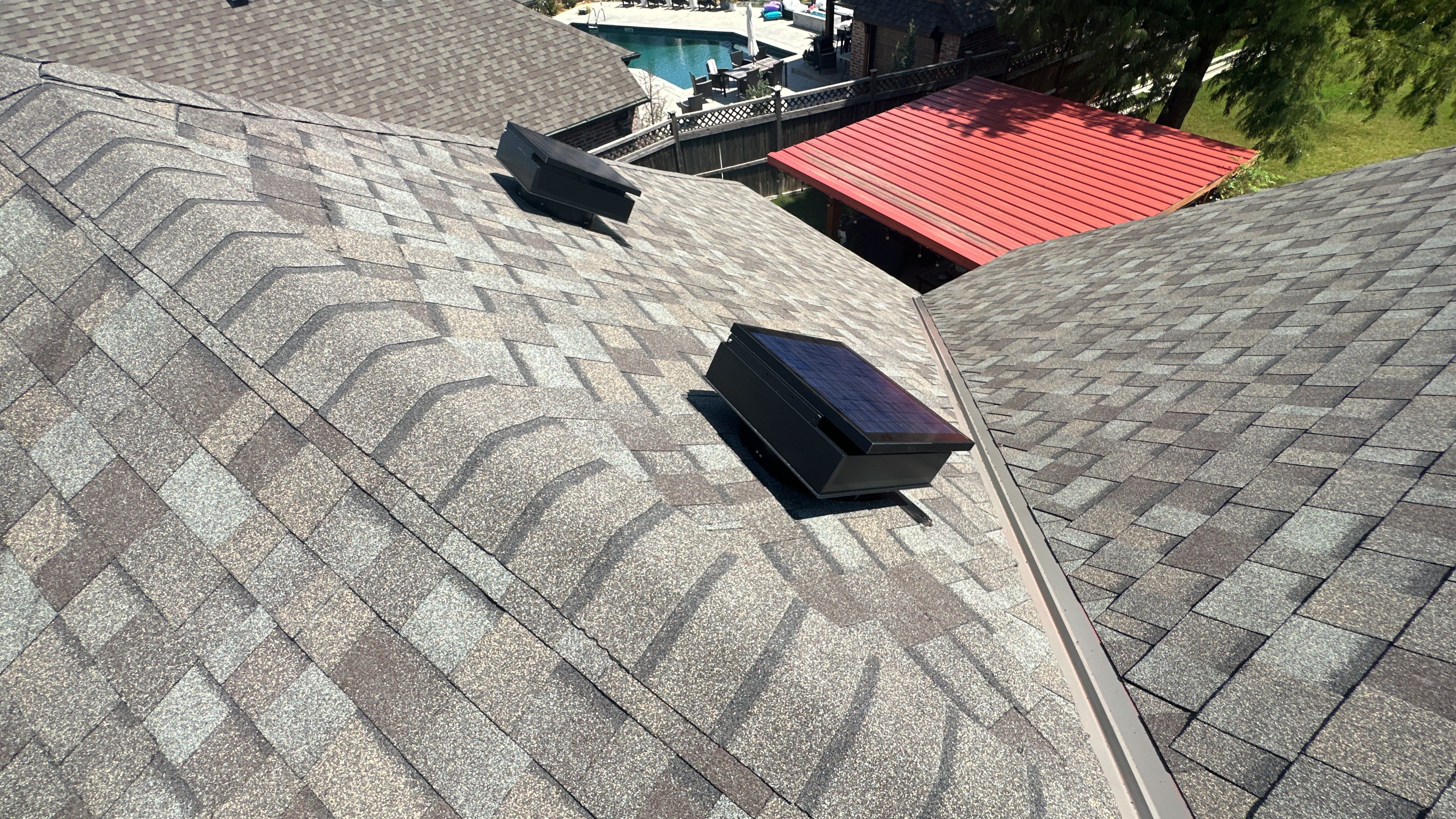 Reroof using Owens Corning Duration Storm IR in Driftwood by Castillo Roofing