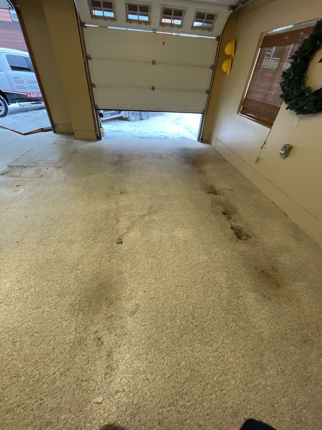 Garage Transformation using Sandstone by Croc Coatings, LLC