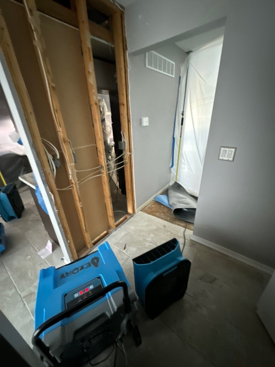 Project in West Bloomfield by EzDry Water Mitigation & Property Restoration