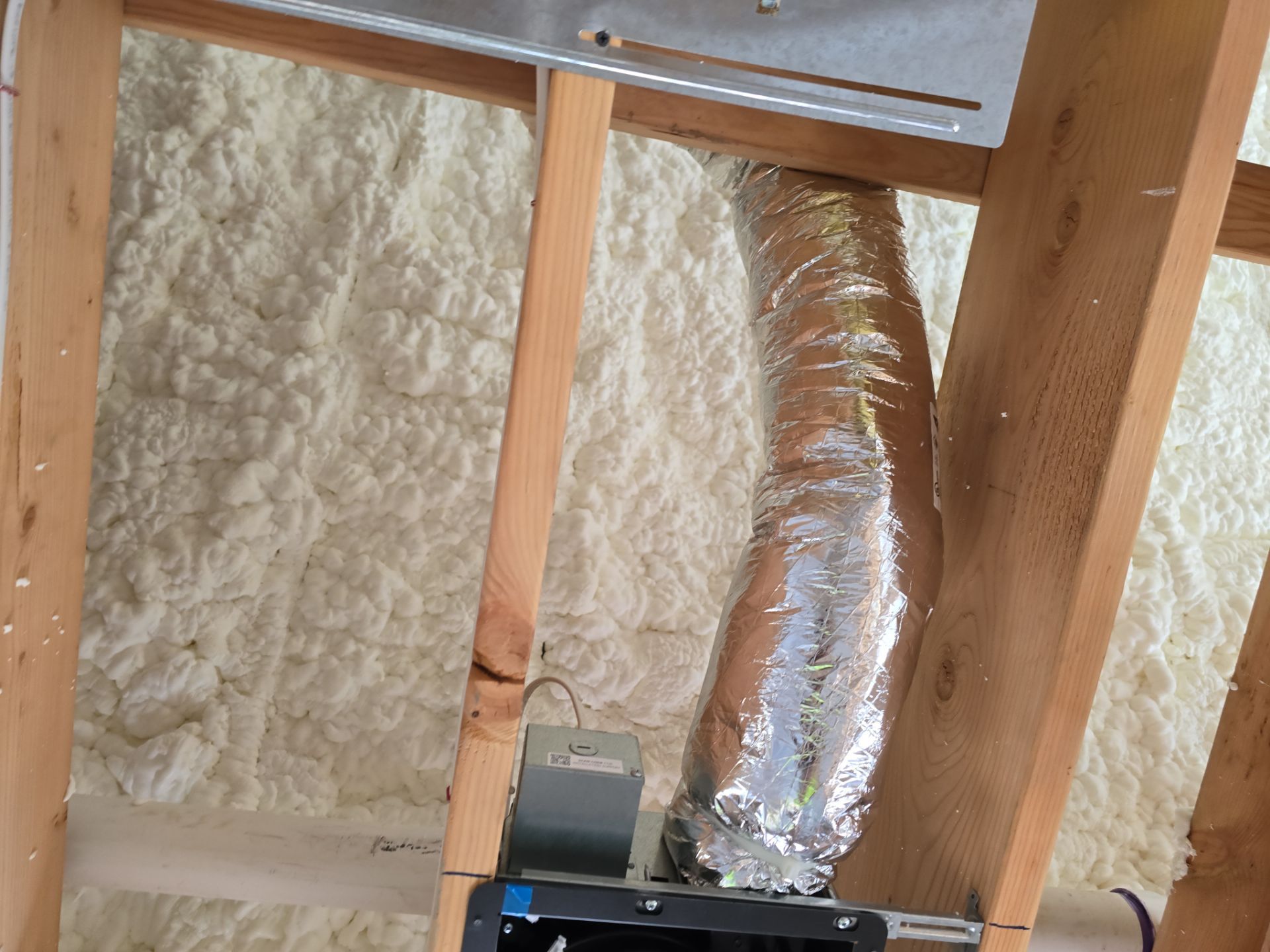 New Home Construction using open cell spray foam by NYS Foam & Energy