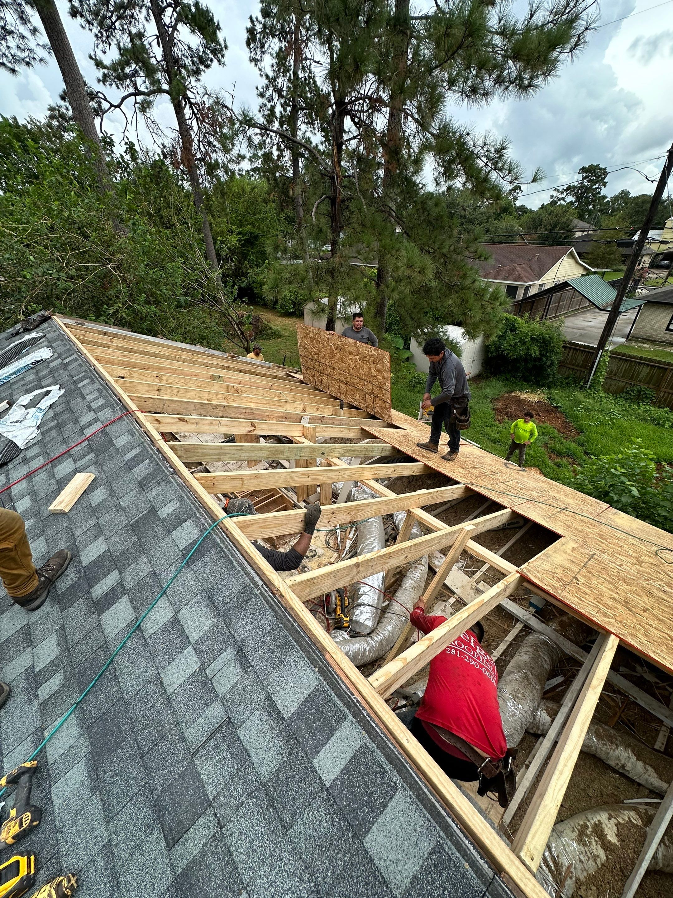 Roof Replacement after a 90-foot tree fell on it! by Core Four Roofing